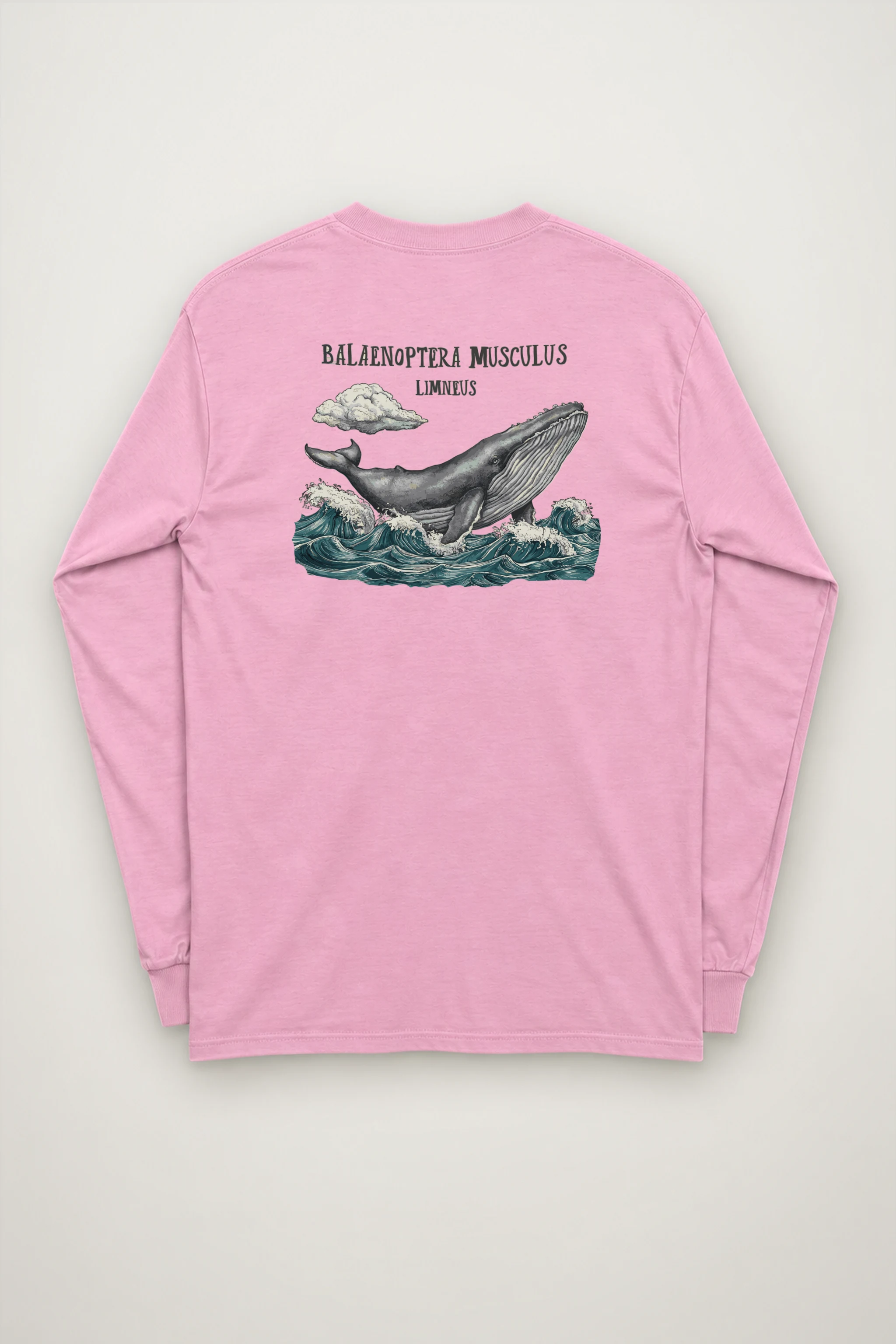 "Breaching Blue Whale" Unisex Longsleeve T-shirt