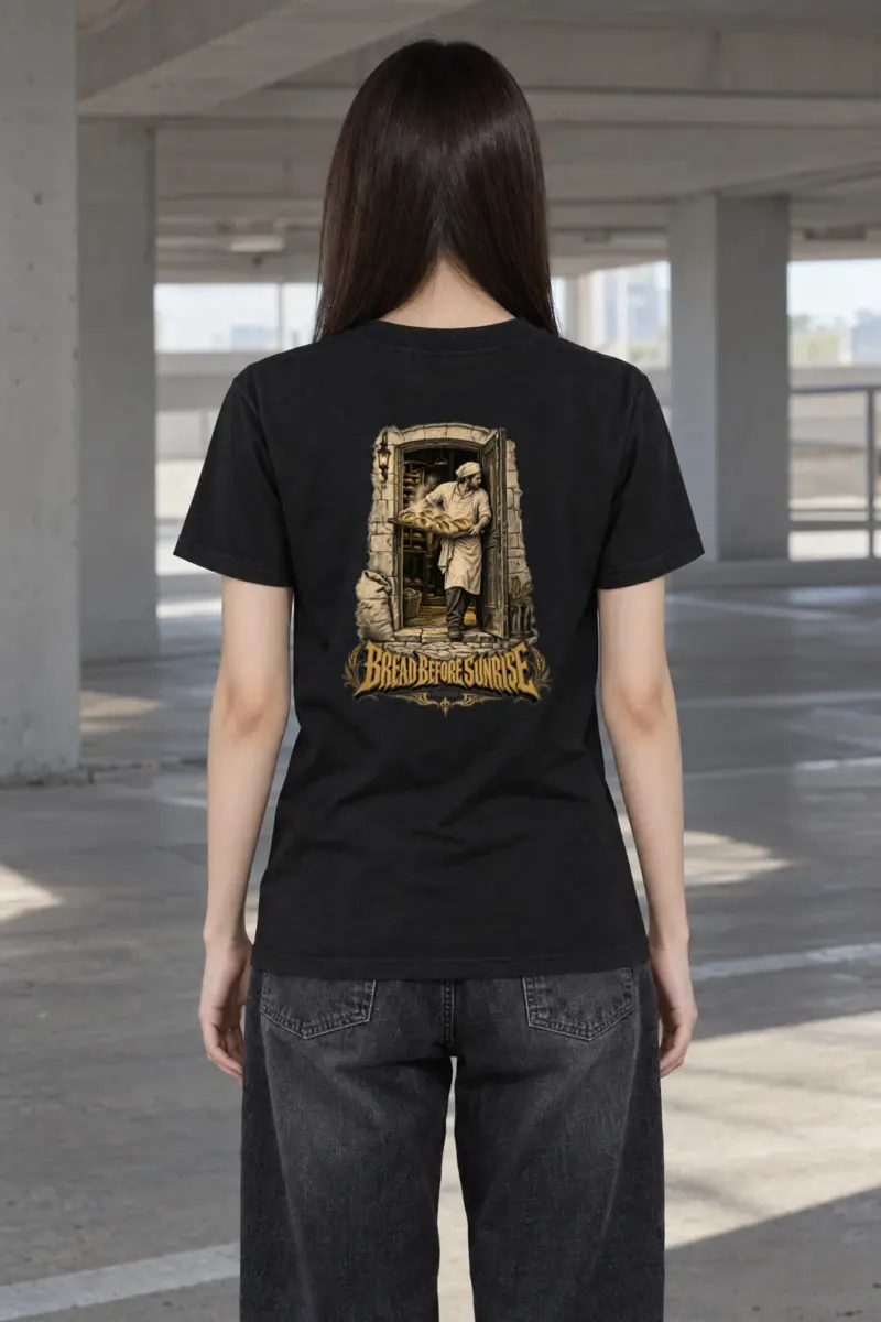 “Bread Before Sunrise Paris” Heavyweight Unisex Crewneck T-shirt