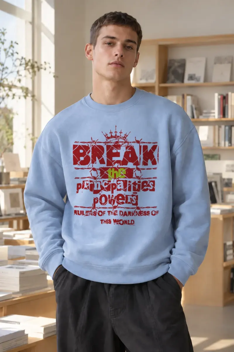 “Break The System” Heavy Blend Unisex Crewneck Sweatshirt | Gildan 18000