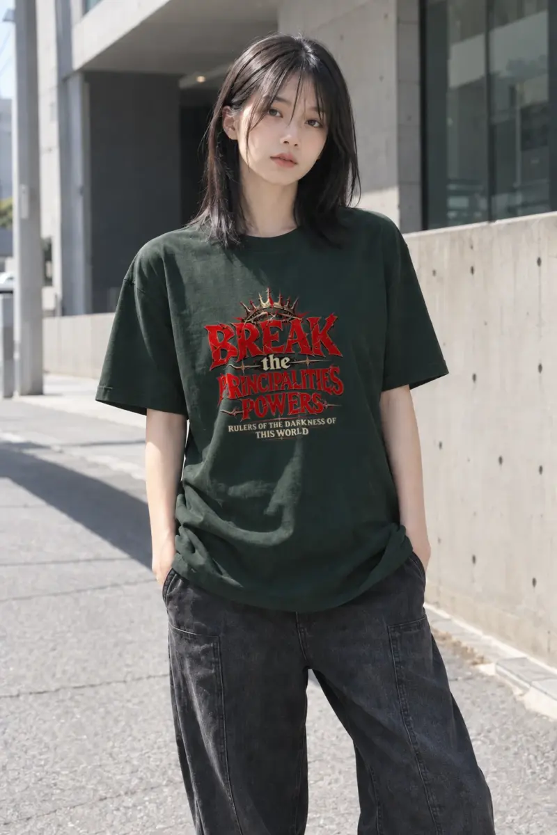 "Break the System" Heavyweight Unisex Crewneck T-shirt | Gildan 5000