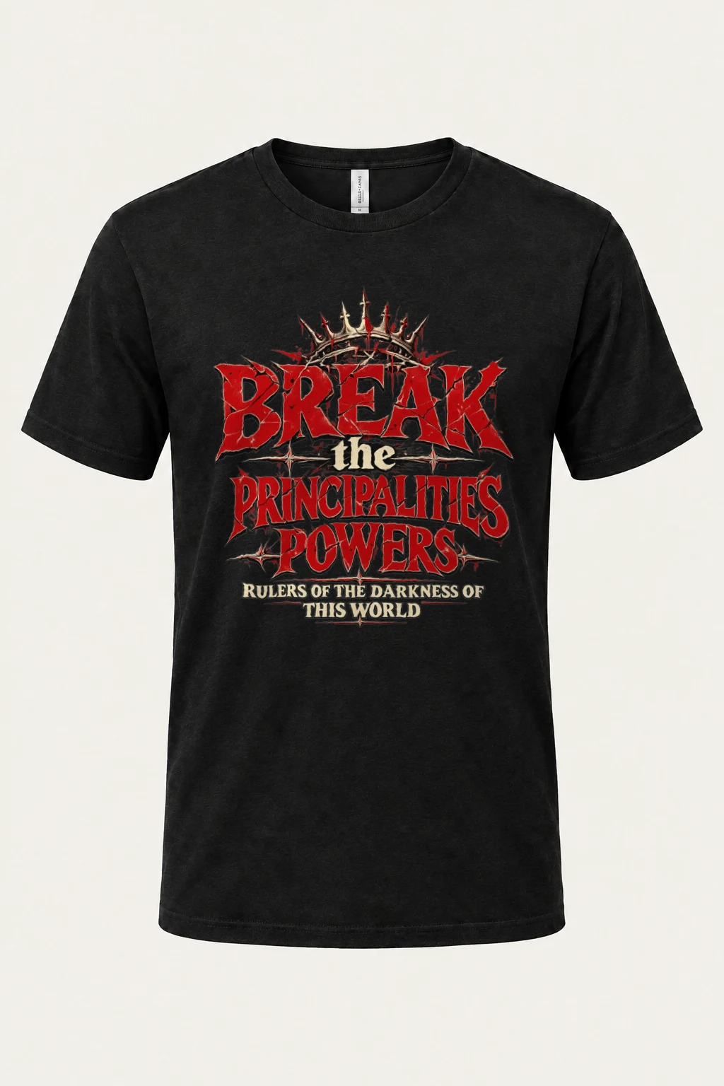 "Break the System" Heavyweight Unisex Crewneck T-shirt | Gildan 5000