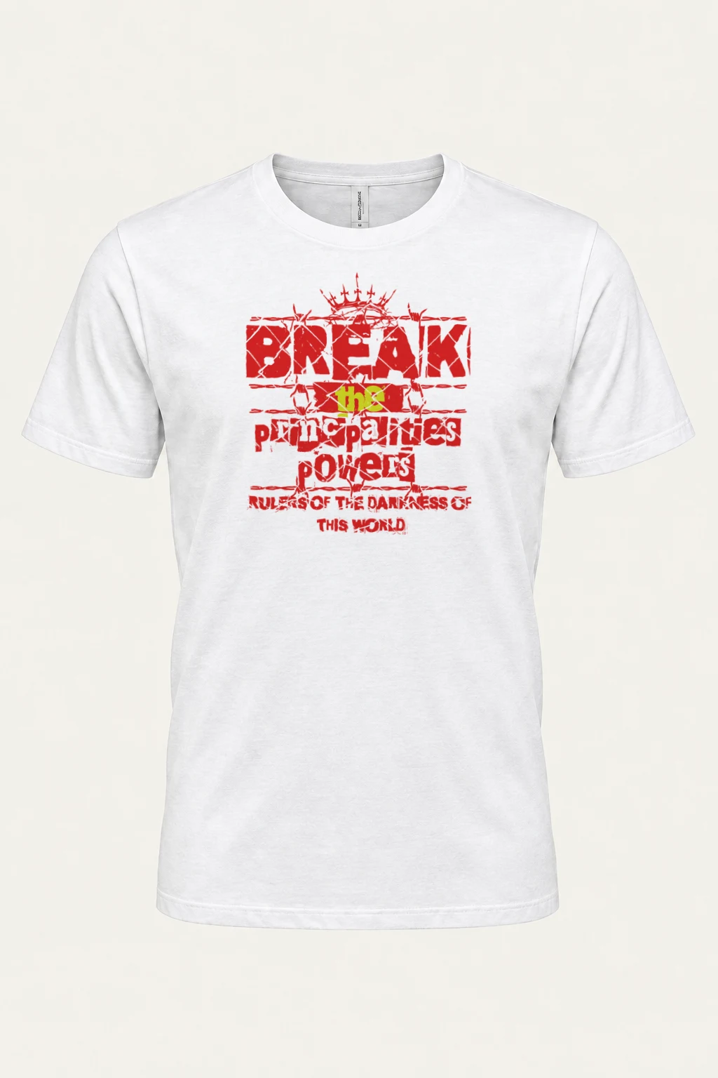 "Break The System" Heavyweight Unisex Crewneck T-shirt | Gildan 5000