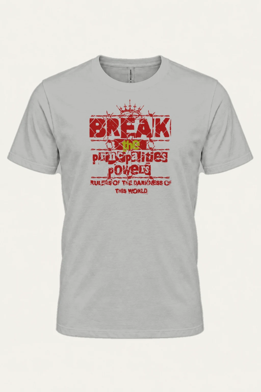 "Break The System" Heavyweight Unisex Crewneck T-shirt | Gildan 5000
