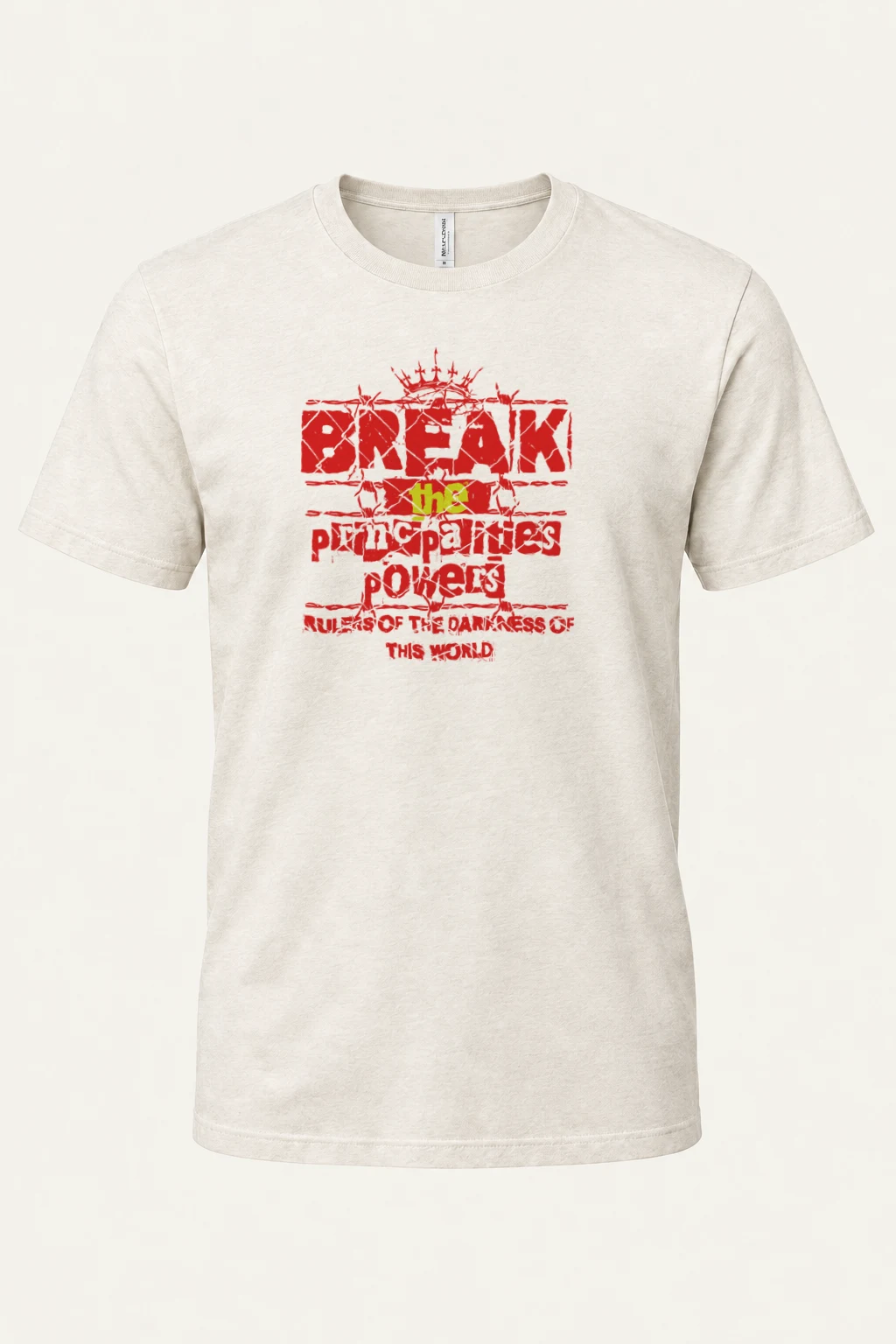 "Break The System" Heavyweight Unisex Crewneck T-shirt | Gildan 5000