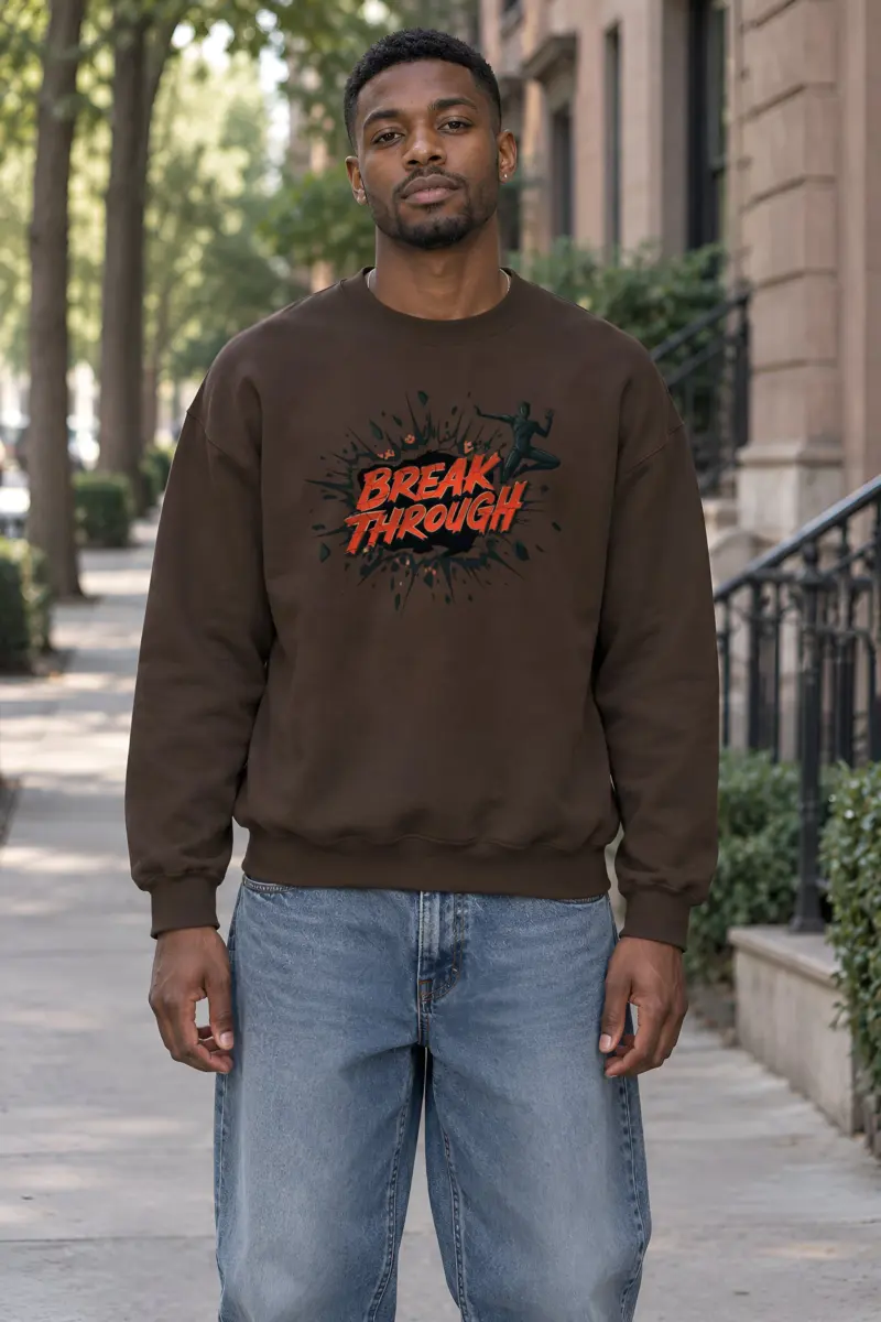 "Break Through" Heavy Blend Unisex Crewneck Sweatshirt