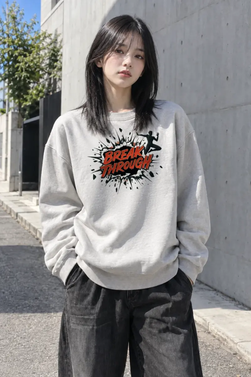 "Break Through" Heavy Blend Unisex Crewneck Sweatshirt | Gildan 18000