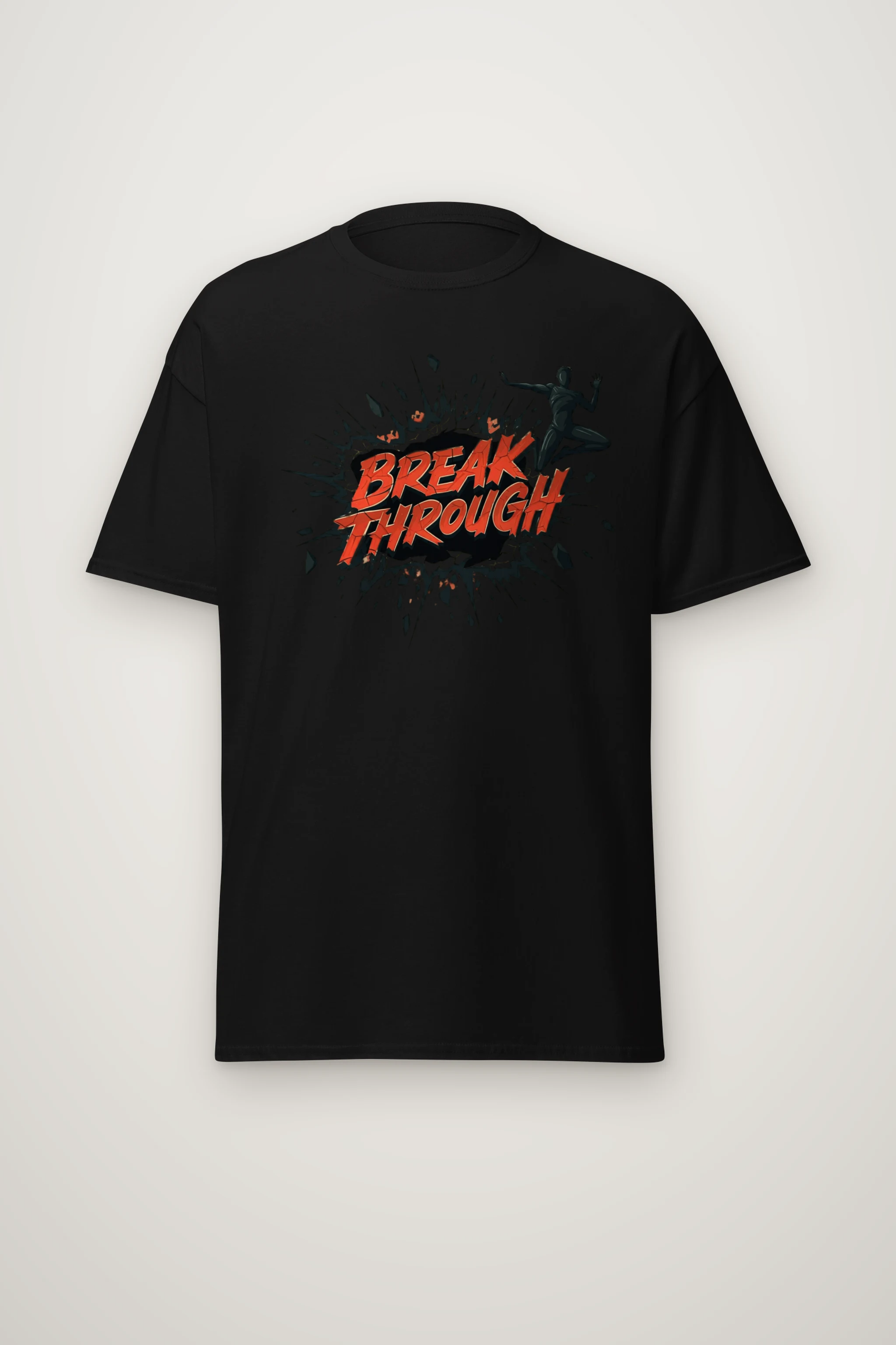 "Break Through" Heavyweight Unisex Crewneck T-shirt