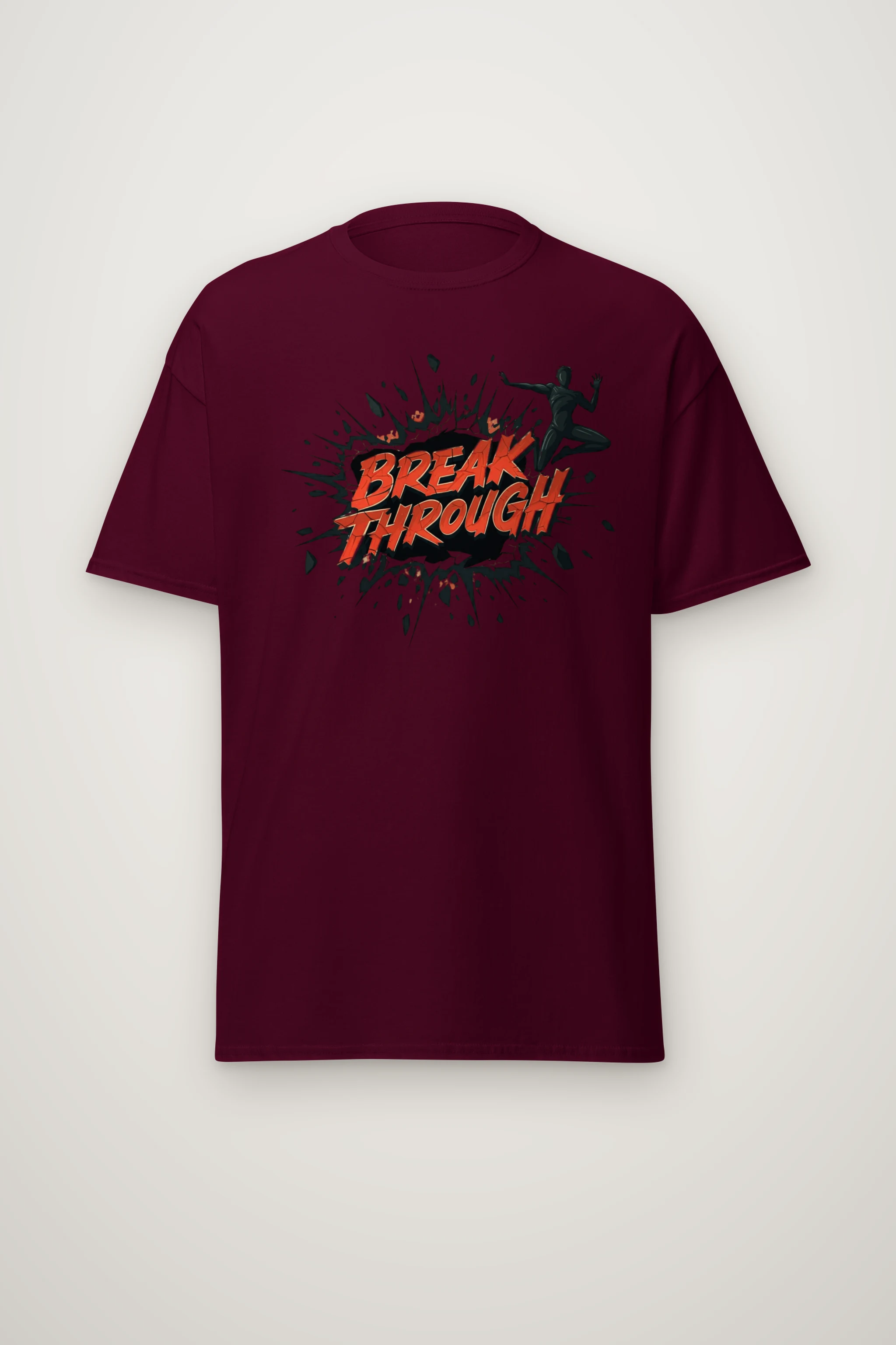 "Break Through" Heavyweight Unisex Crewneck T-shirt