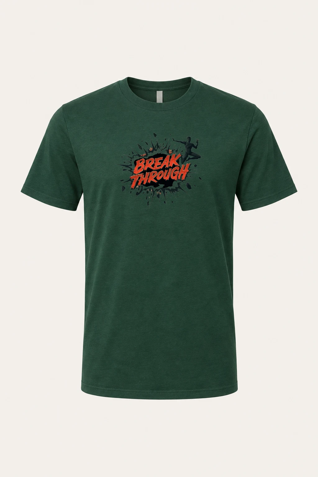 "Break Through" Heavyweight Unisex Crewneck T-shirt | Gildan 5000