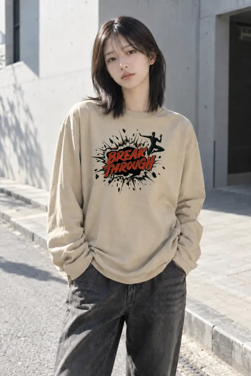 "Break Through" Unisex Longsleeve T-shirt | Gildan 2400