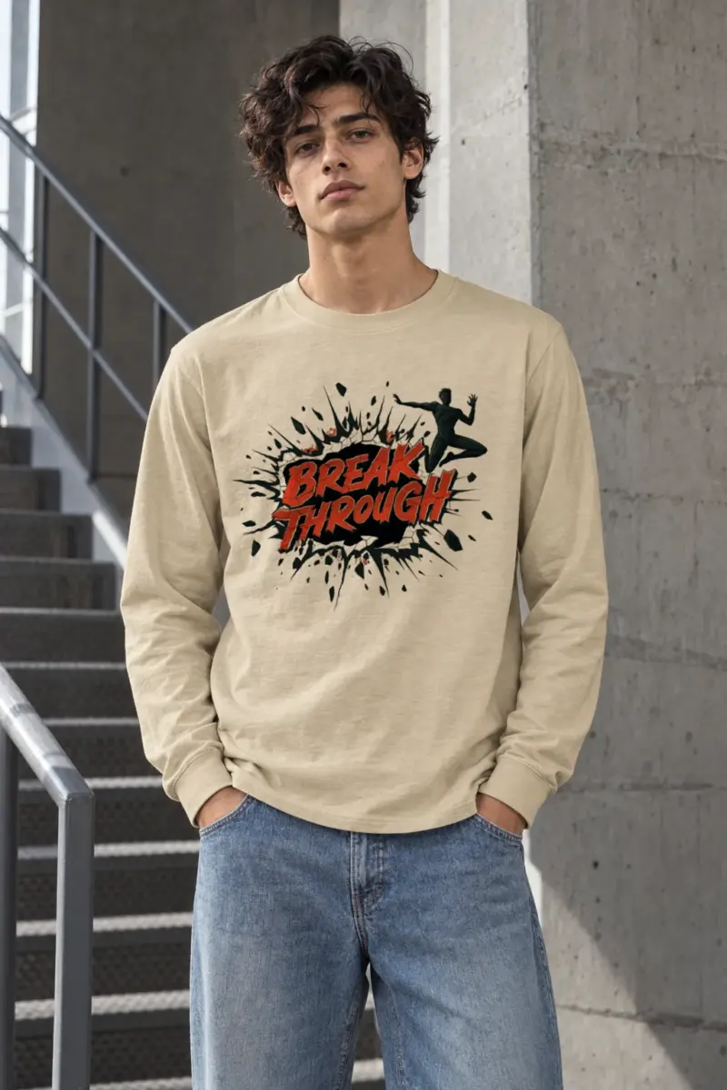 "Break Through" Unisex Longsleeve T-shirt | Gildan 2400