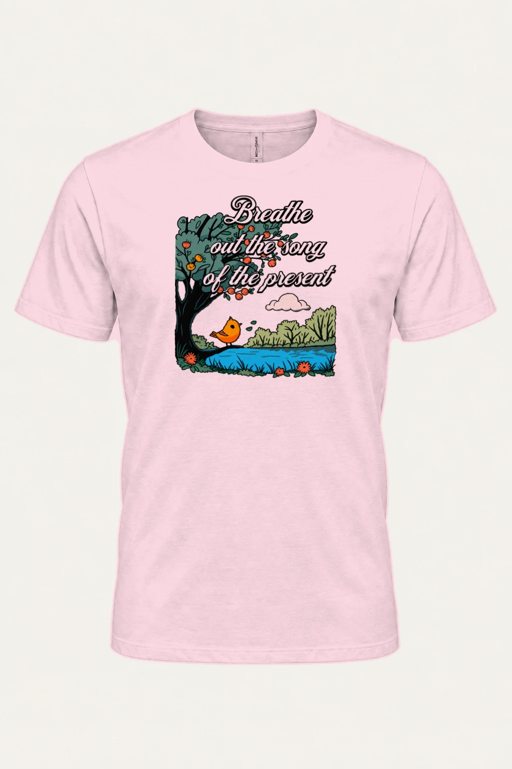 "Breathe Out The Song" Heavyweight Unisex Crewneck T-shirt | Gildan 5000
