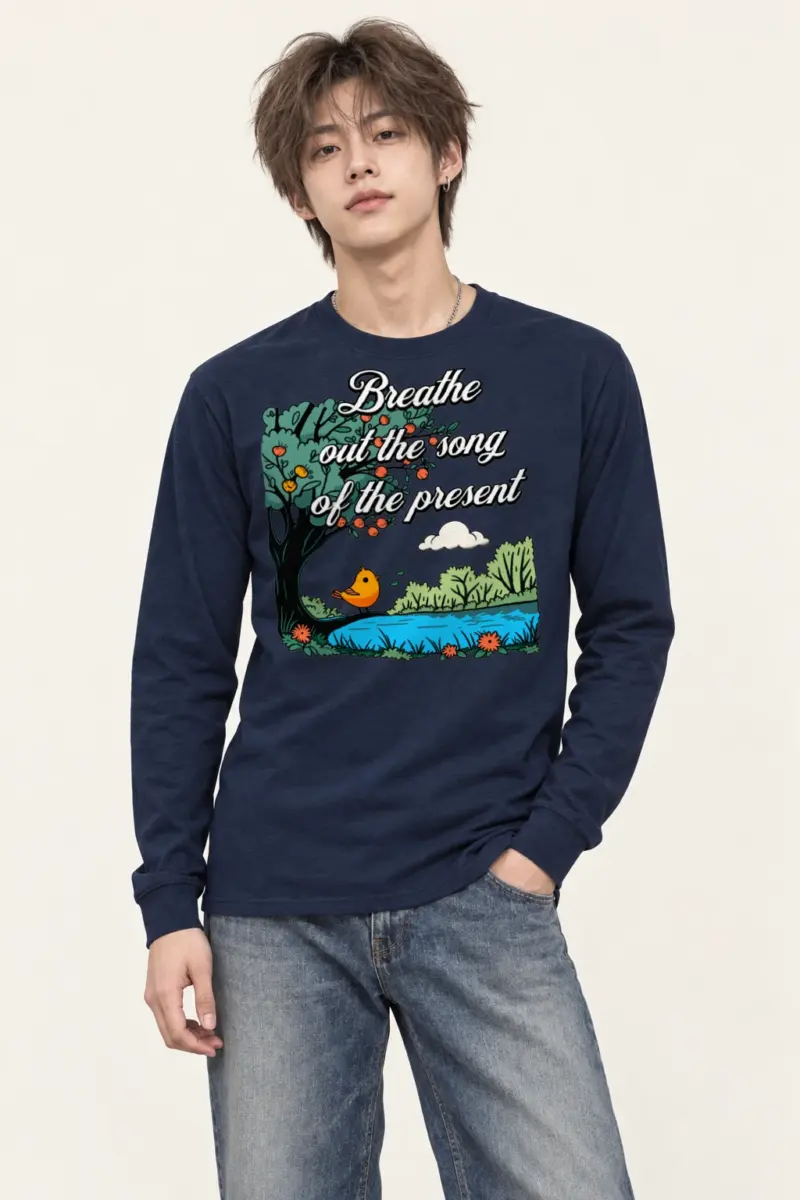 "Breathe Out The Song" Unisex Longsleeve T-shirt