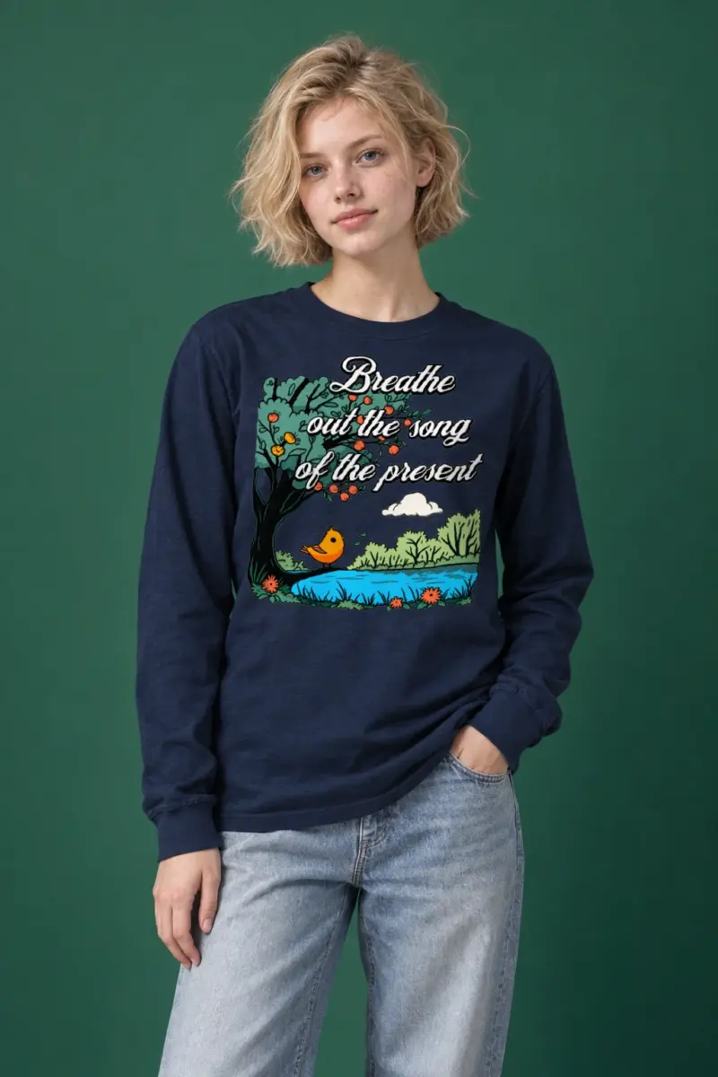 "Breathe Out The Song" Unisex Longsleeve T-shirt