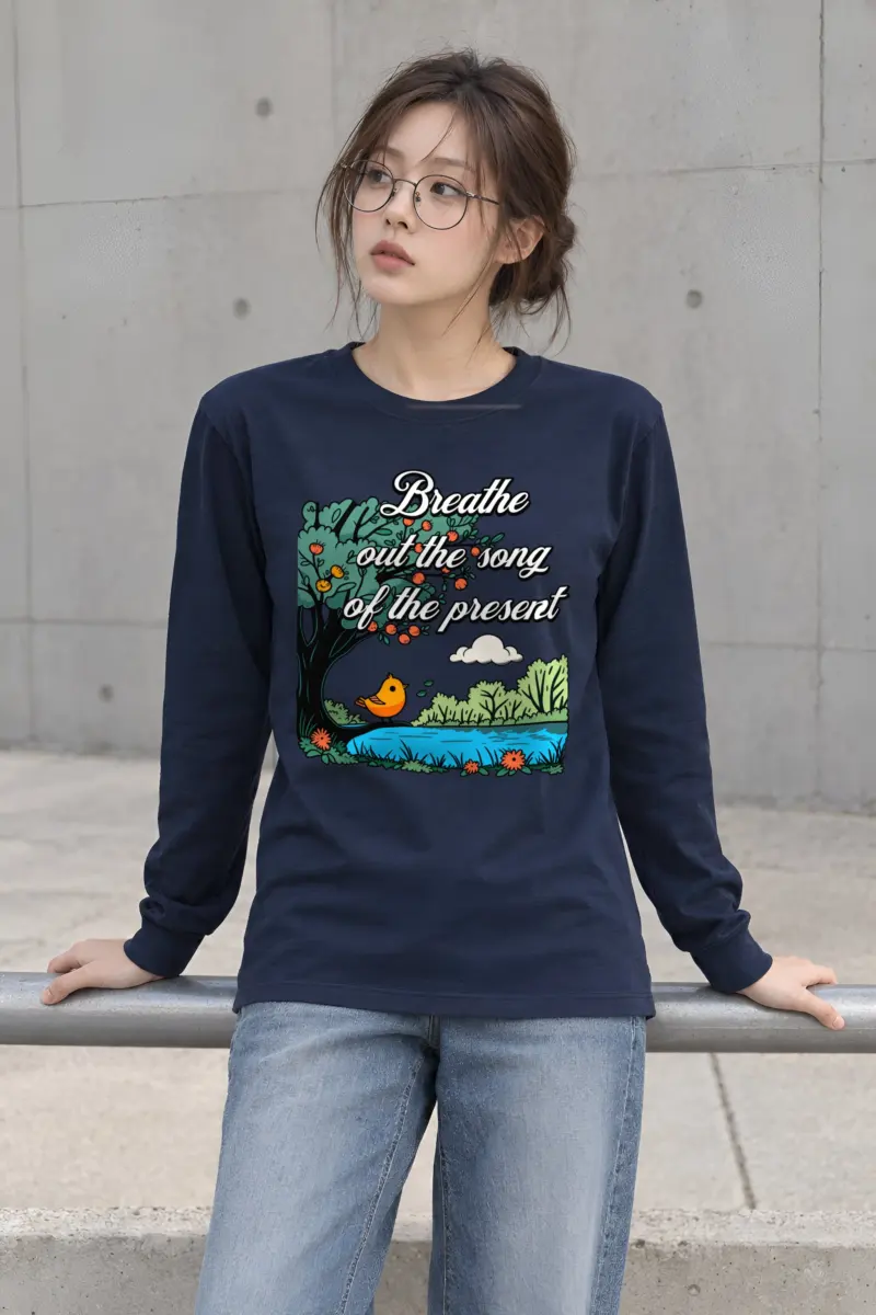 "Breathe Out The Song" Unisex Longsleeve T-shirt