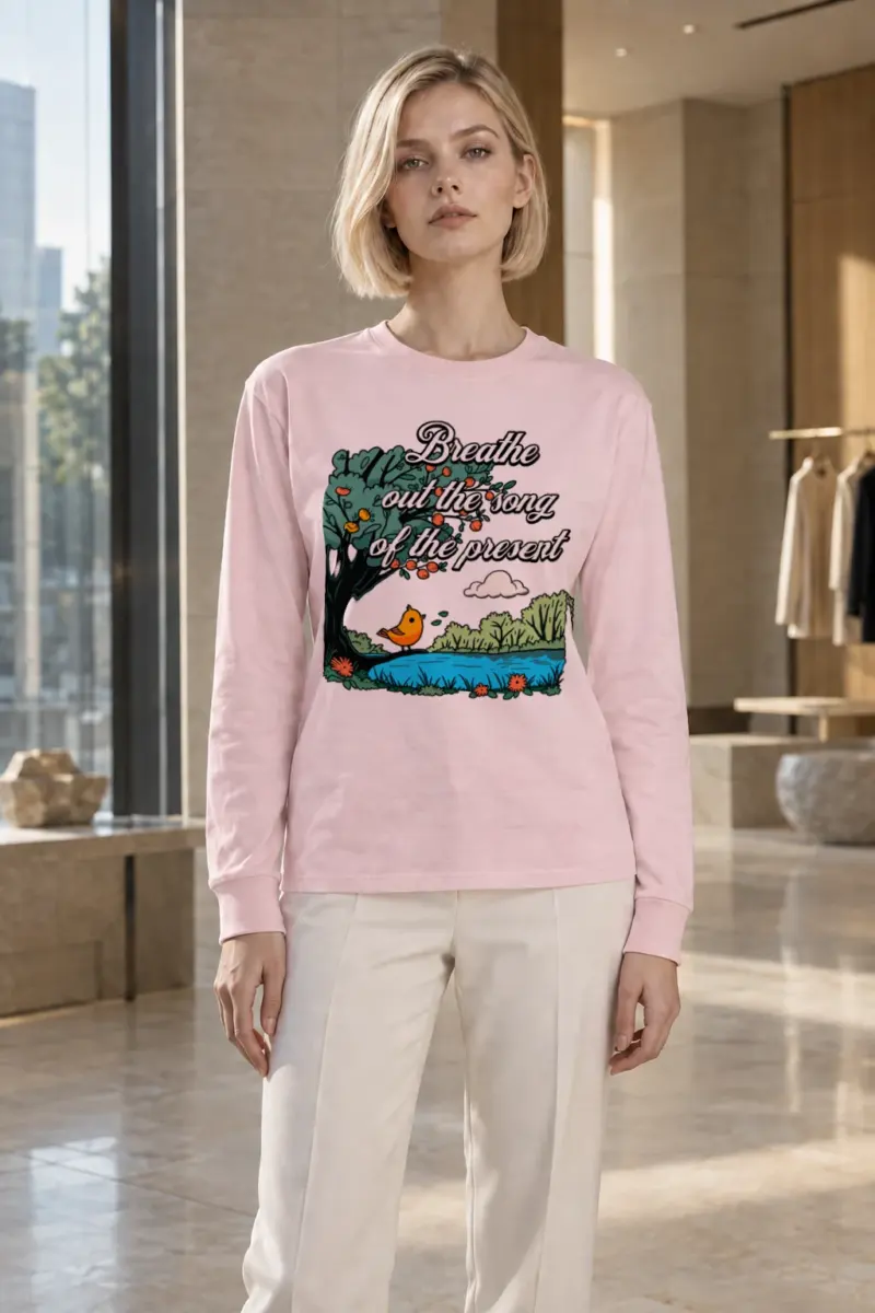 "Breathe Out The Song" Unisex Longsleeve T-shirt | Gildan 2400