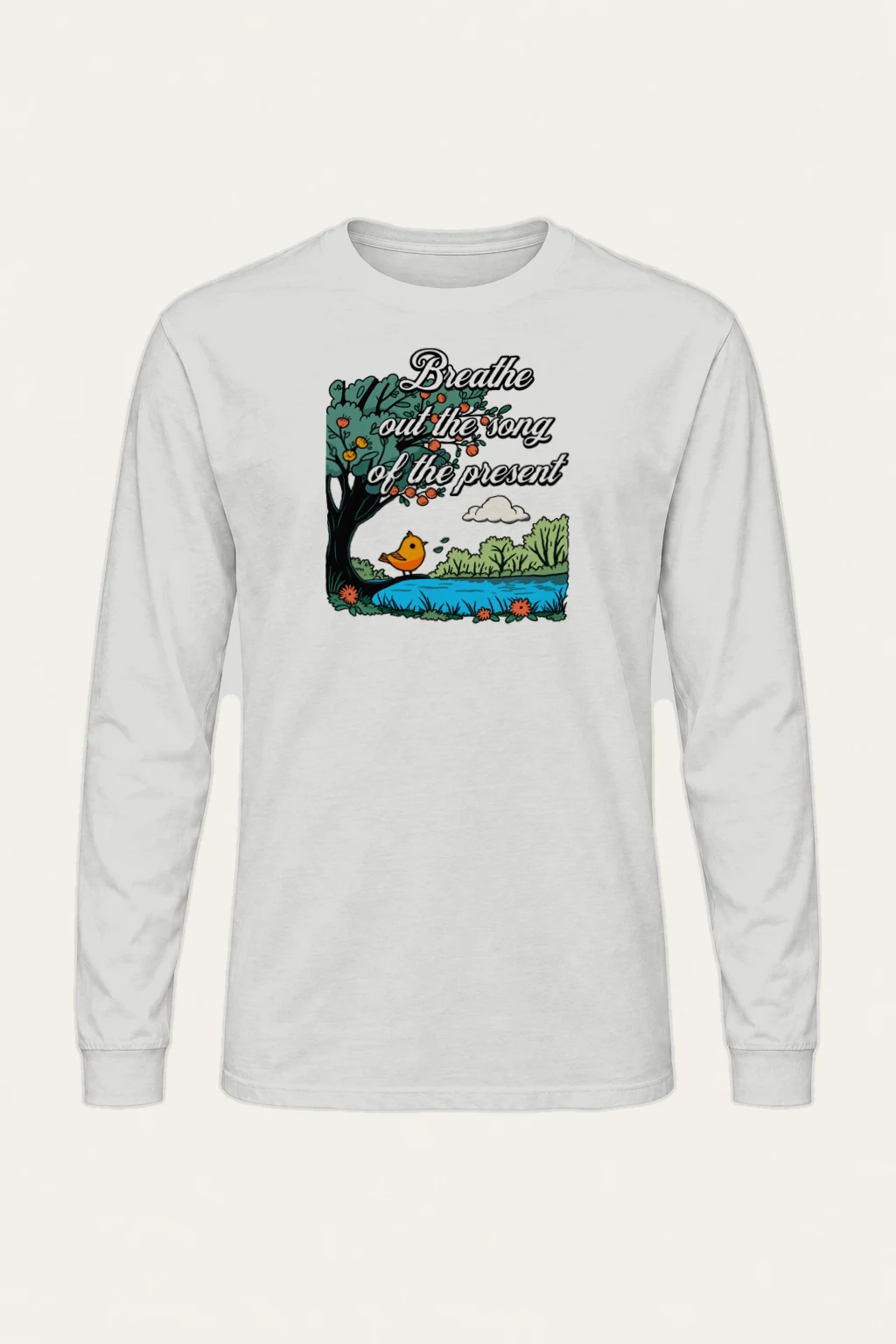"Breathe Out The Song" Unisex Longsleeve T-shirt | Gildan 2400