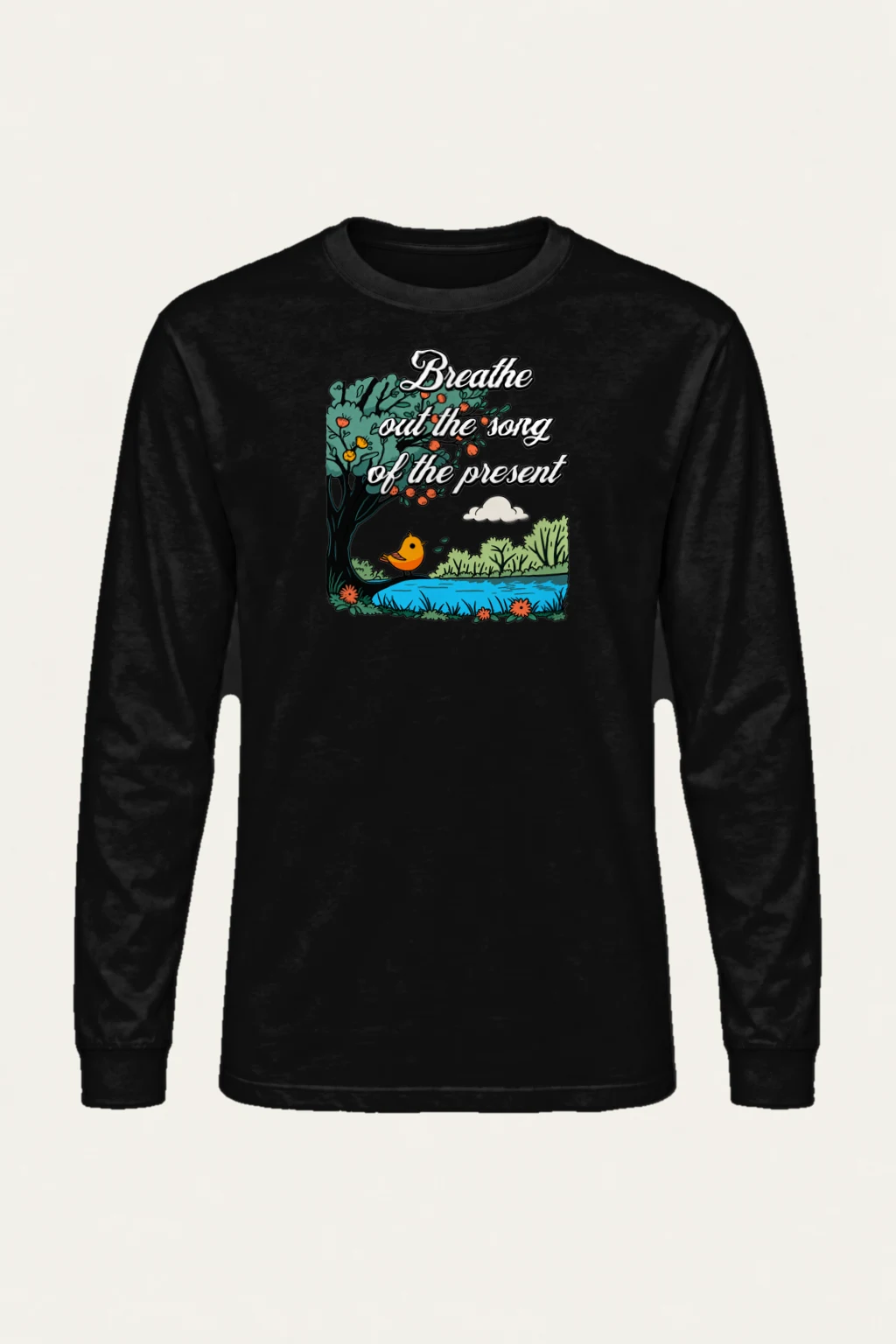 "Breathe Out The Song" Unisex Longsleeve T-shirt | Gildan 2400