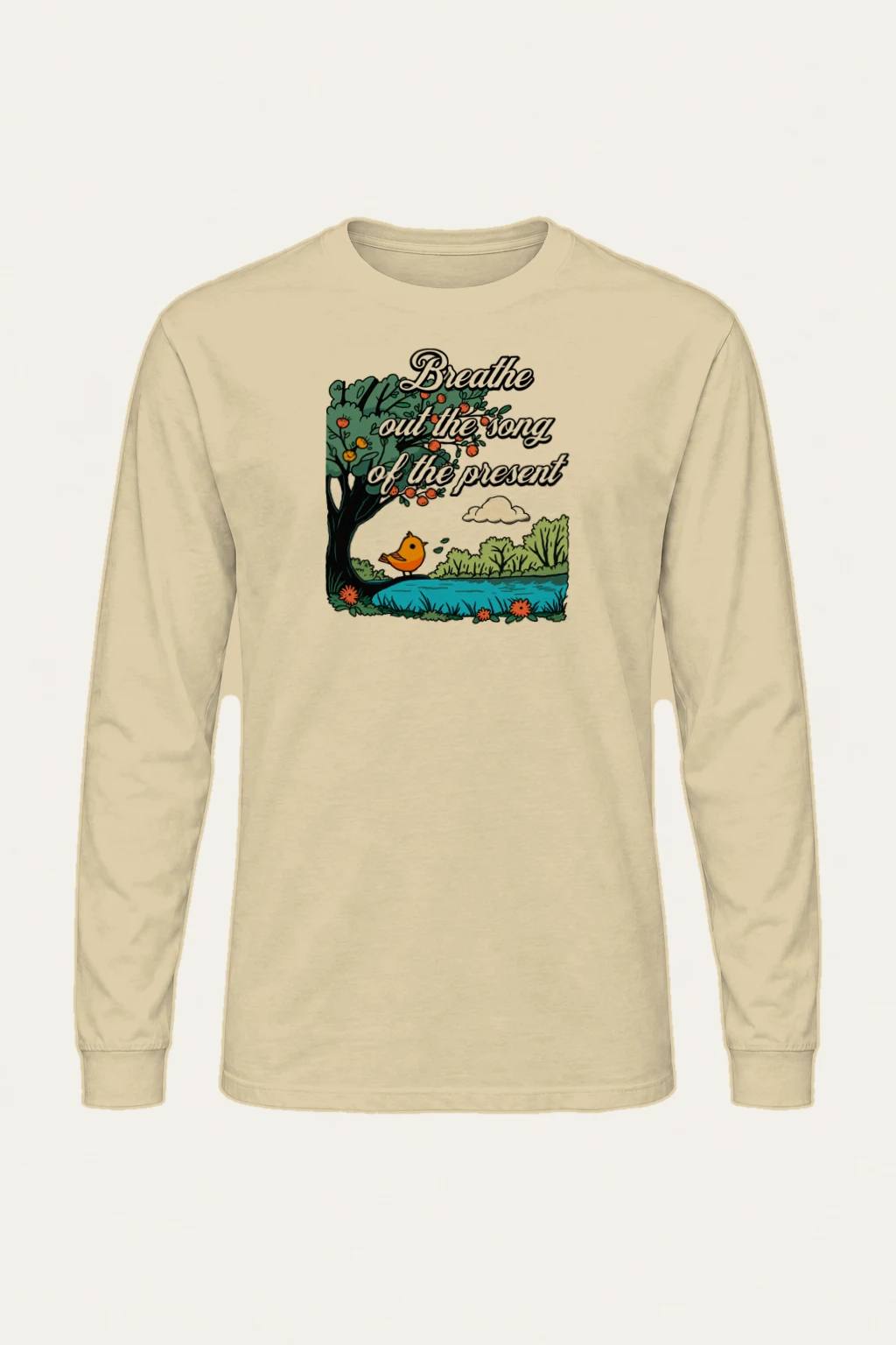 "Breathe Out The Song" Unisex Longsleeve T-shirt | Gildan 2400