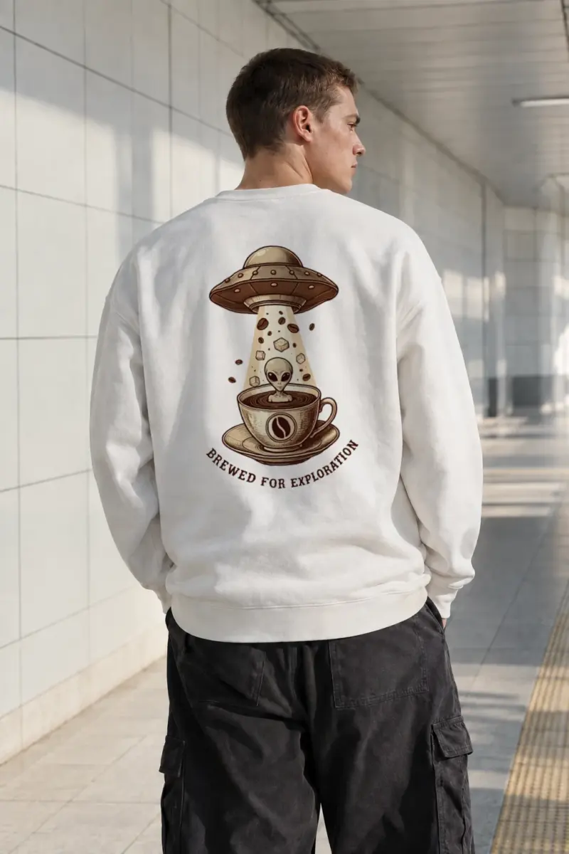 “Brewed For Exploration” Heavy Blend Unisex Crewneck Sweatshirt | Gildan 18000