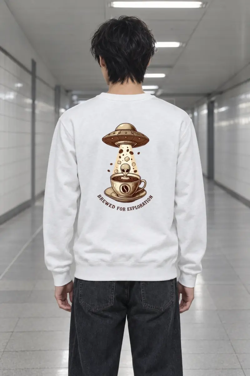"Brewed For Exploration" Heavy Blend Unisex Crewneck Sweatshirt