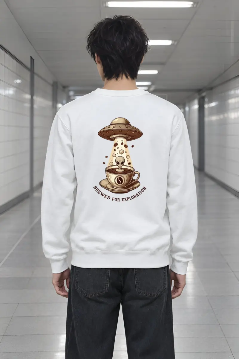 "Brewed For Exploration" Heavy Blend Unisex Crewneck Sweatshirt