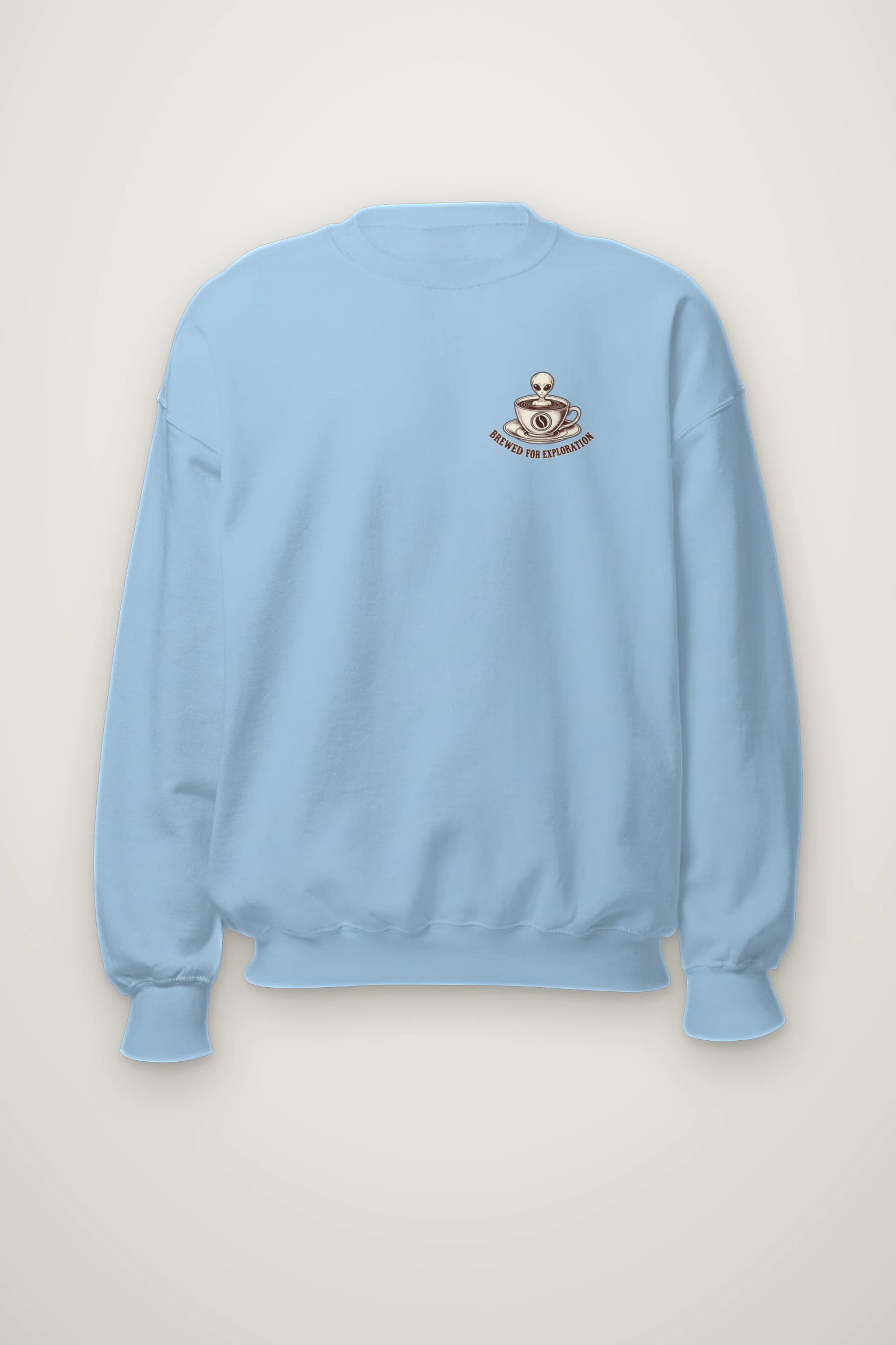 "Brewed For Exploration" Heavy Blend Unisex Crewneck Sweatshirt