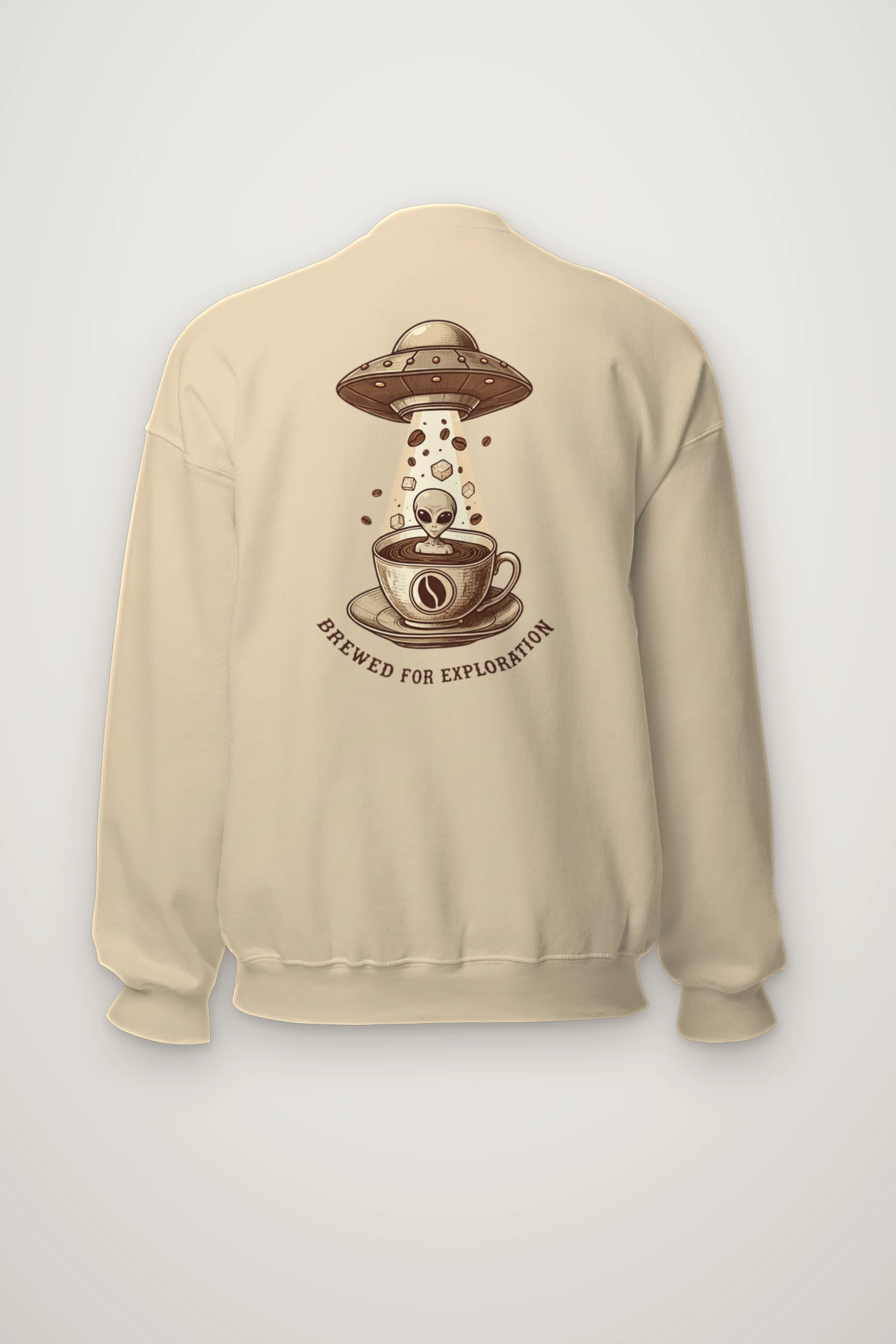 "Brewed For Exploration" Heavy Blend Unisex Crewneck Sweatshirt