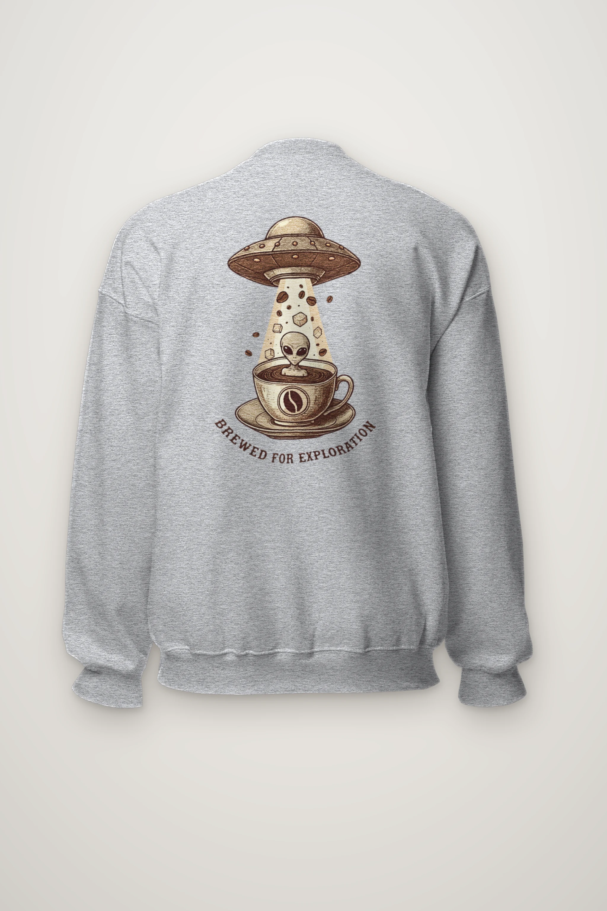 "Brewed For Exploration" Heavy Blend Unisex Crewneck Sweatshirt