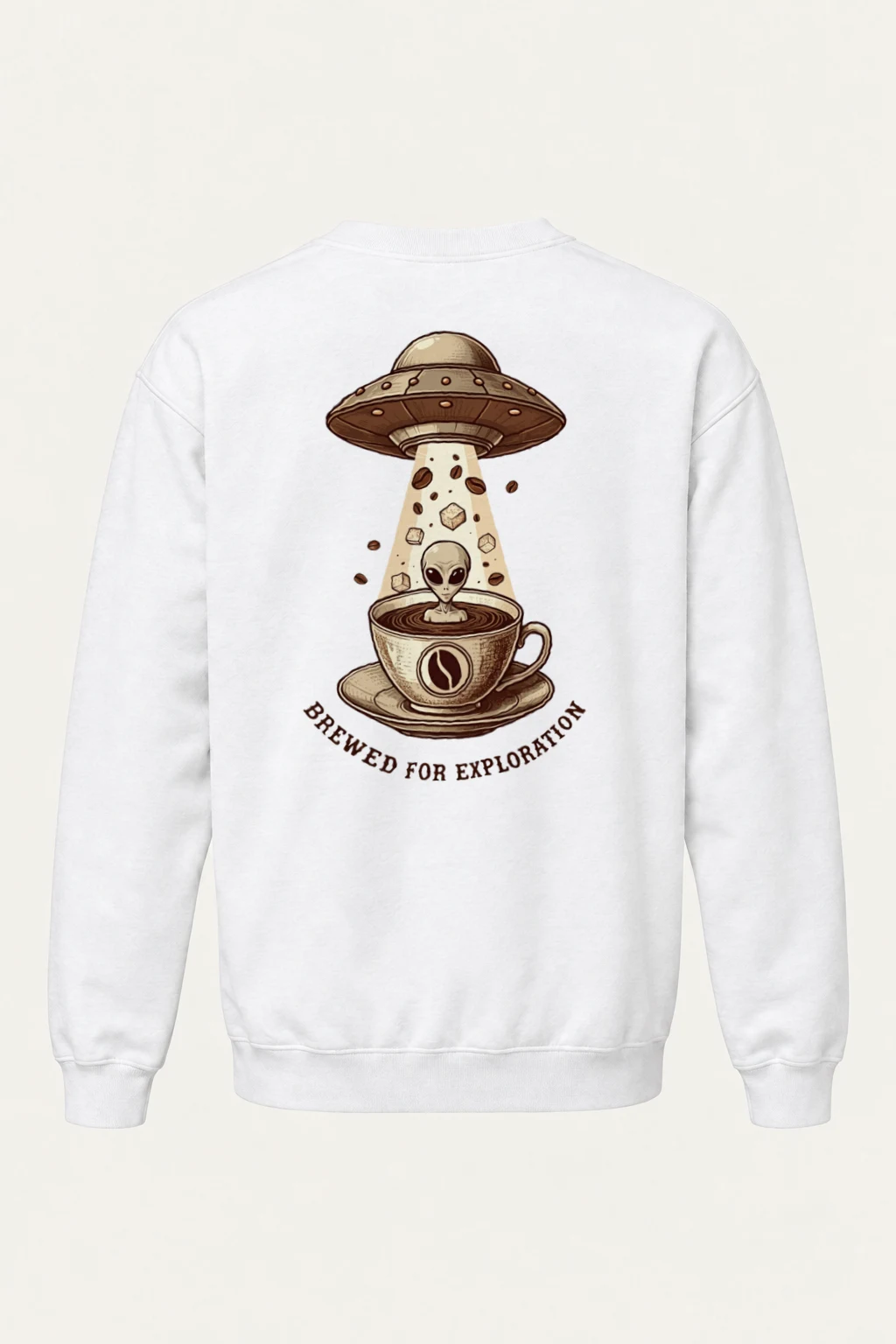 "Brewed For Exploration" Heavy Blend Unisex Crewneck Sweatshirt | Gildan 18000