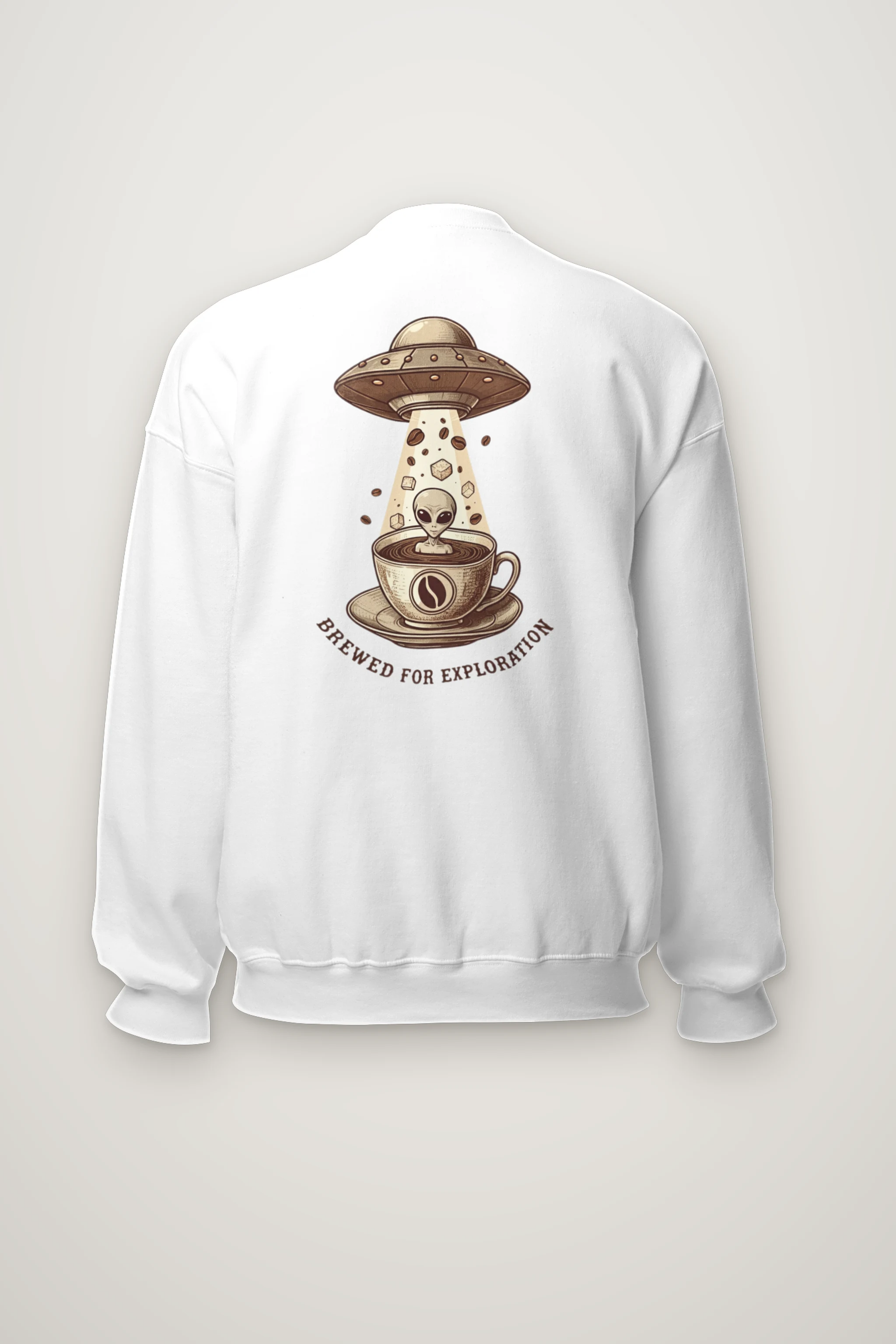 "Brewed For Exploration" Heavy Blend Unisex Crewneck Sweatshirt
