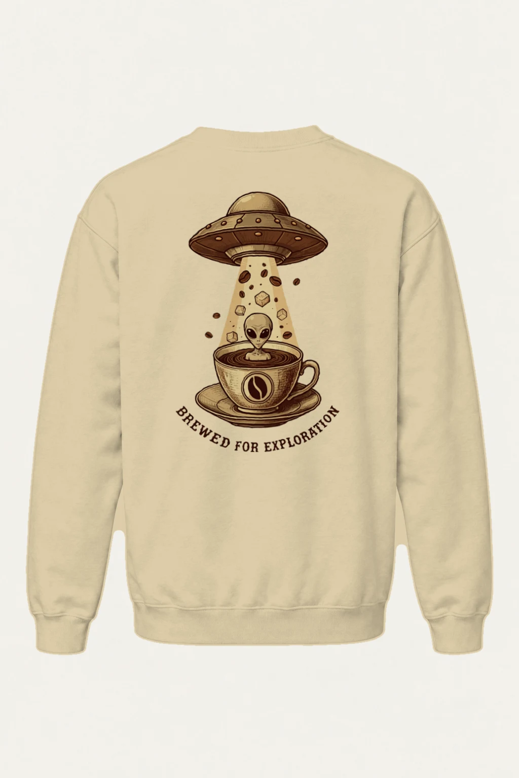 "Brewed For Exploration" Heavy Blend Unisex Crewneck Sweatshirt | Gildan 18000