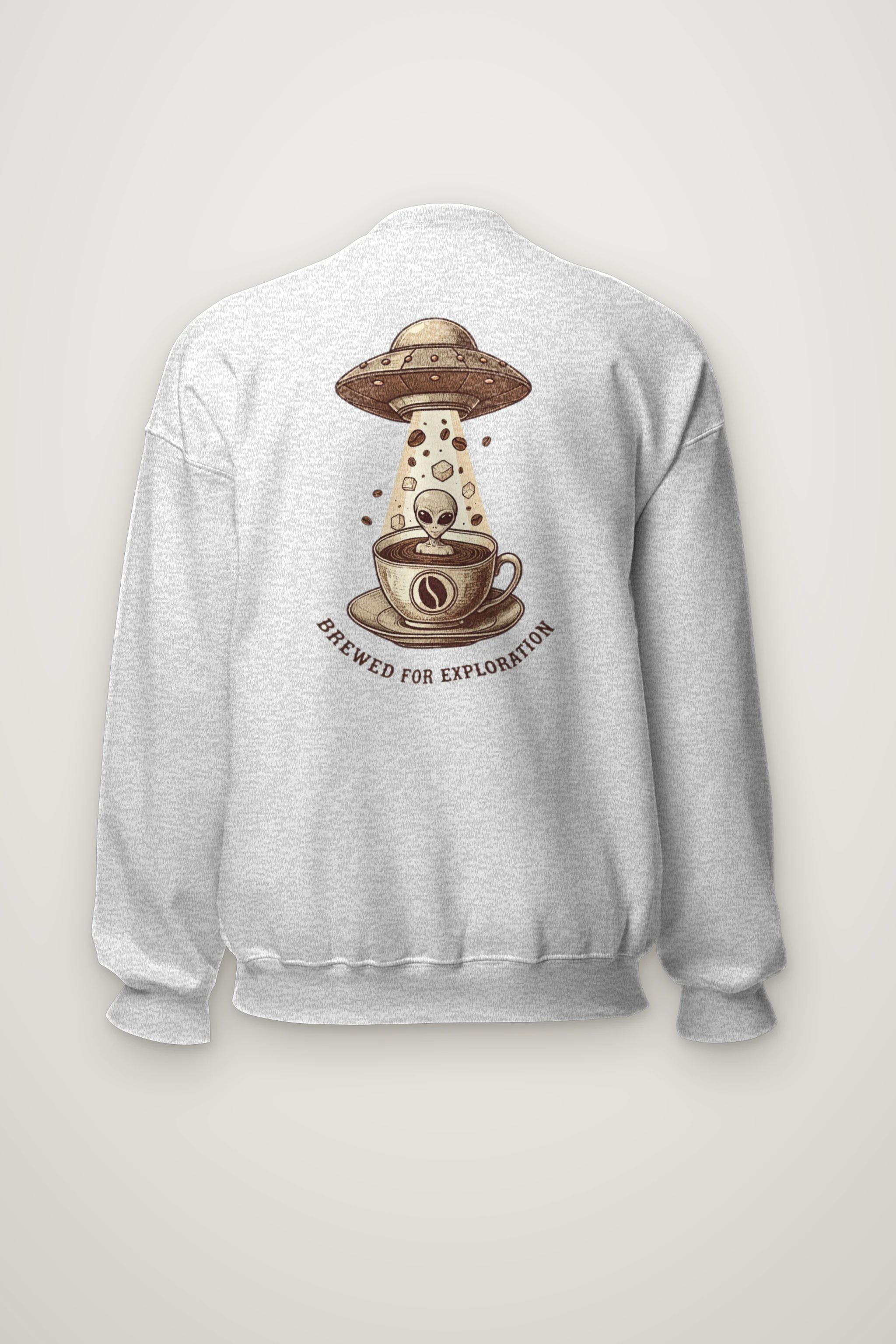 "Brewed For Exploration" Heavy Blend Unisex Crewneck Sweatshirt