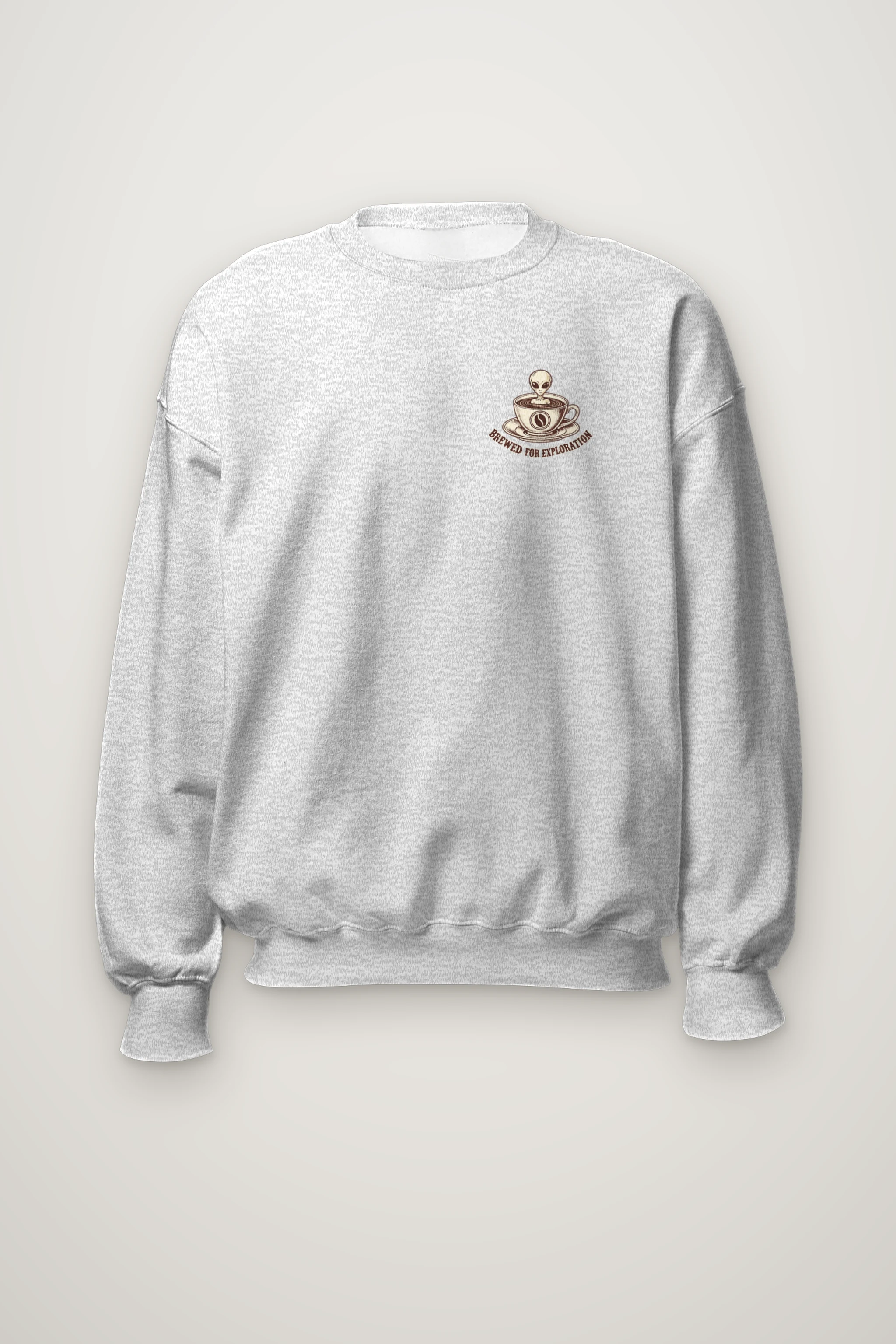 "Brewed For Exploration" Heavy Blend Unisex Crewneck Sweatshirt