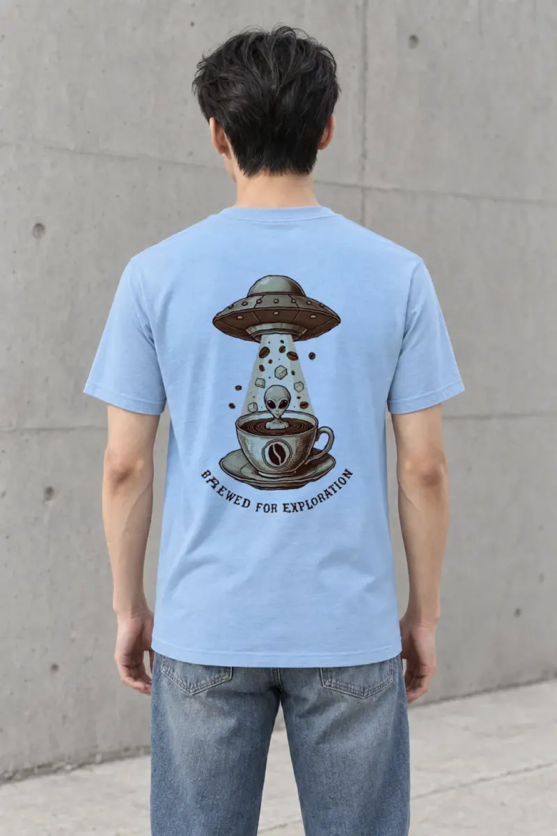 "Brewed For Exploration" Heavyweight Unisex Crewneck T-shirt