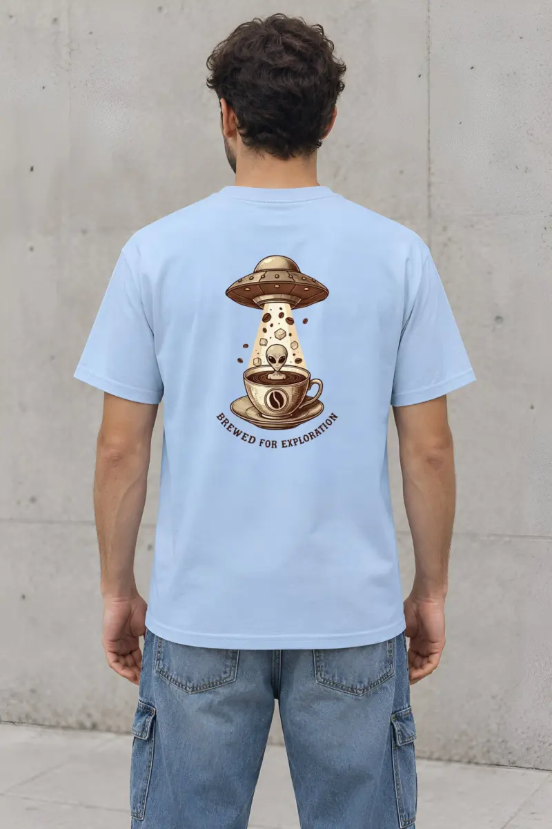 "Brewed For Exploration" Heavyweight Unisex Crewneck T-shirt