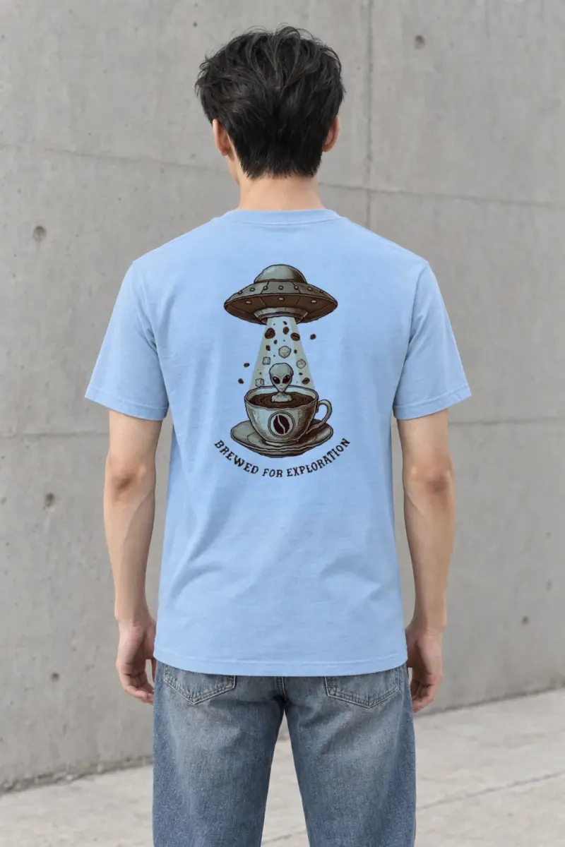 "Brewed For Exploration" Heavyweight Unisex Crewneck T-shirt
