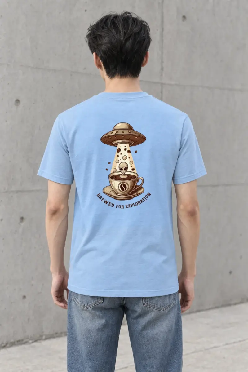"Brewed For Exploration" Heavyweight Unisex Crewneck T-shirt