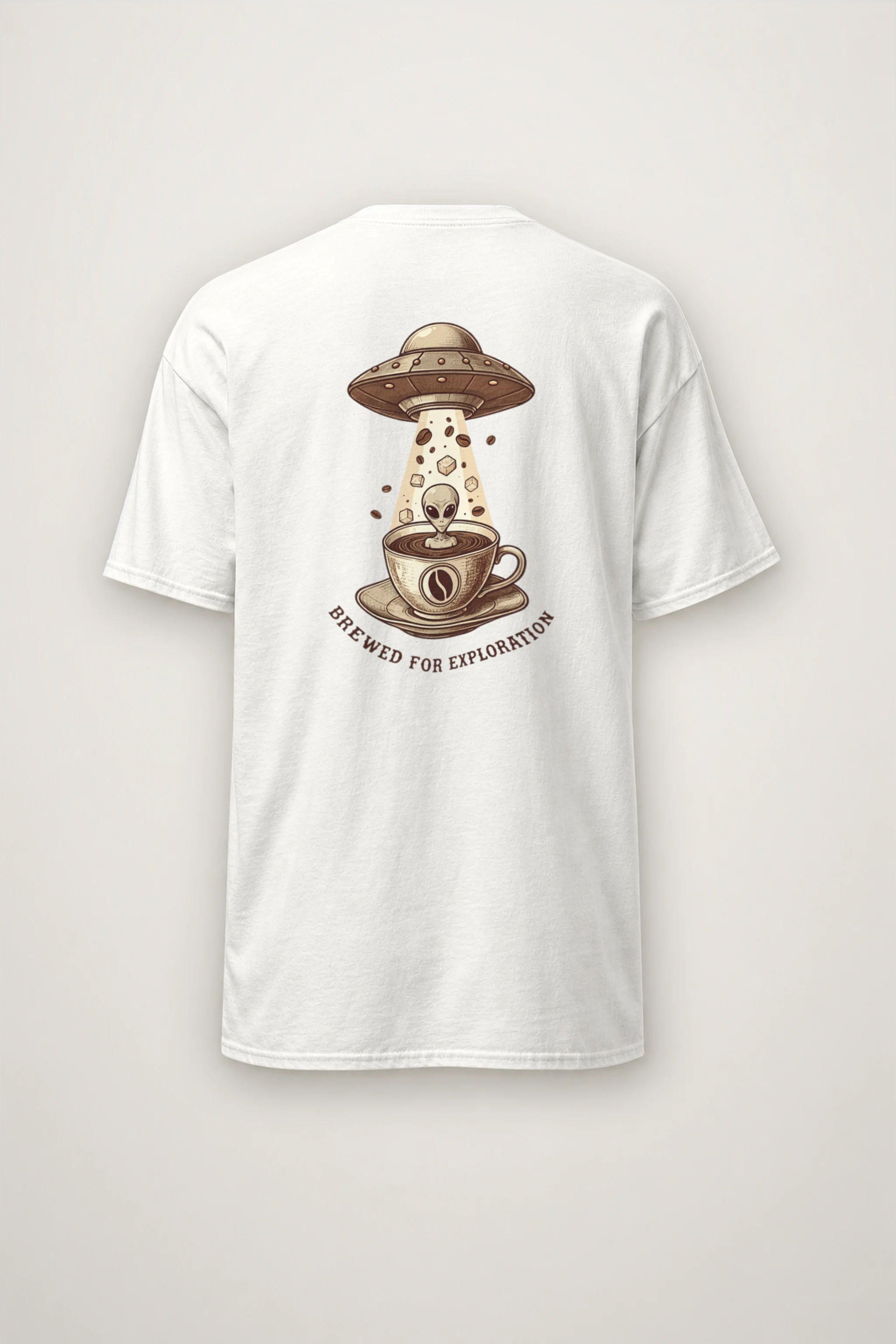 "Brewed For Exploration" Heavyweight Unisex Crewneck T-shirt