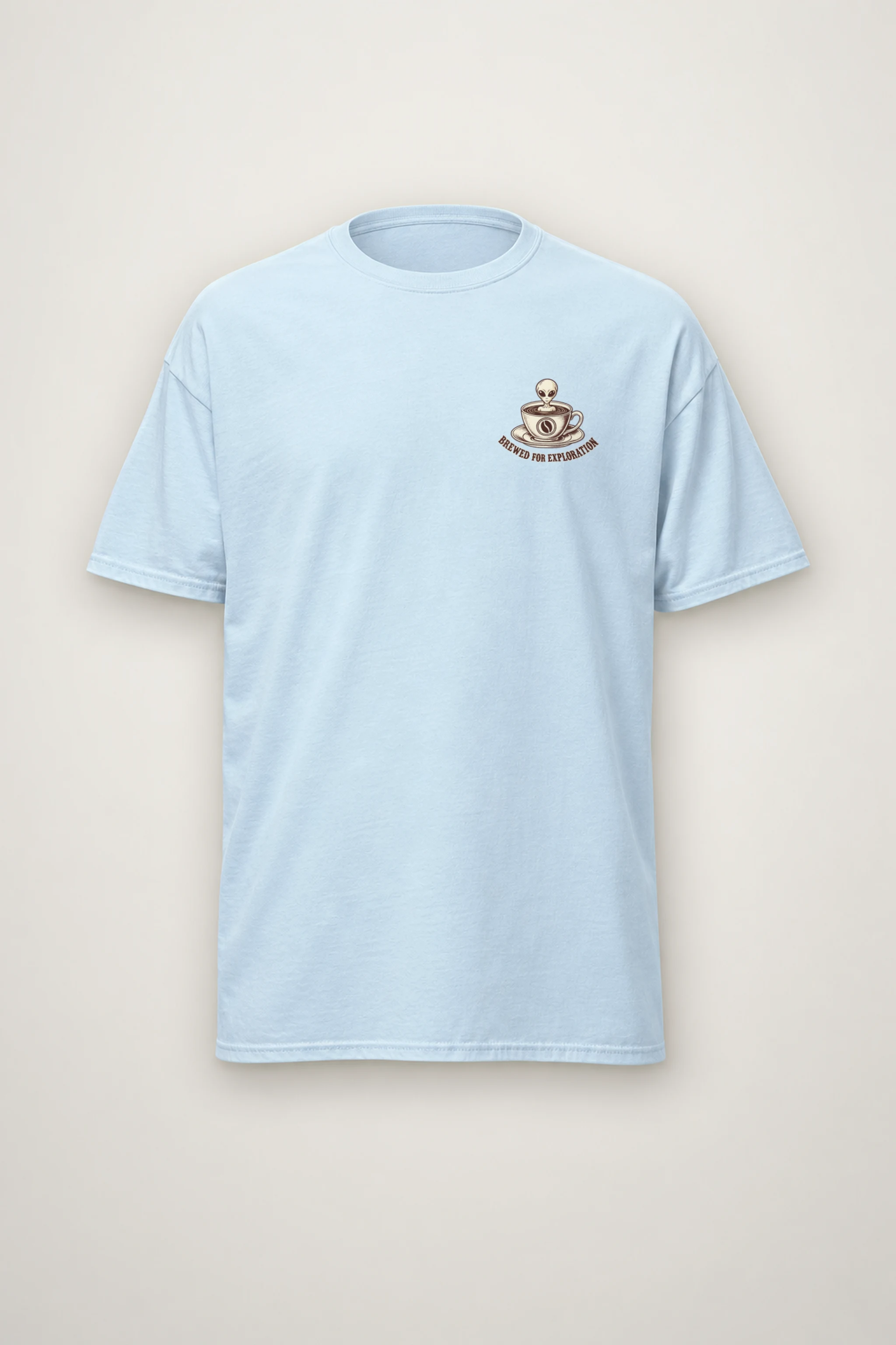 "Brewed For Exploration" Heavyweight Unisex Crewneck T-shirt