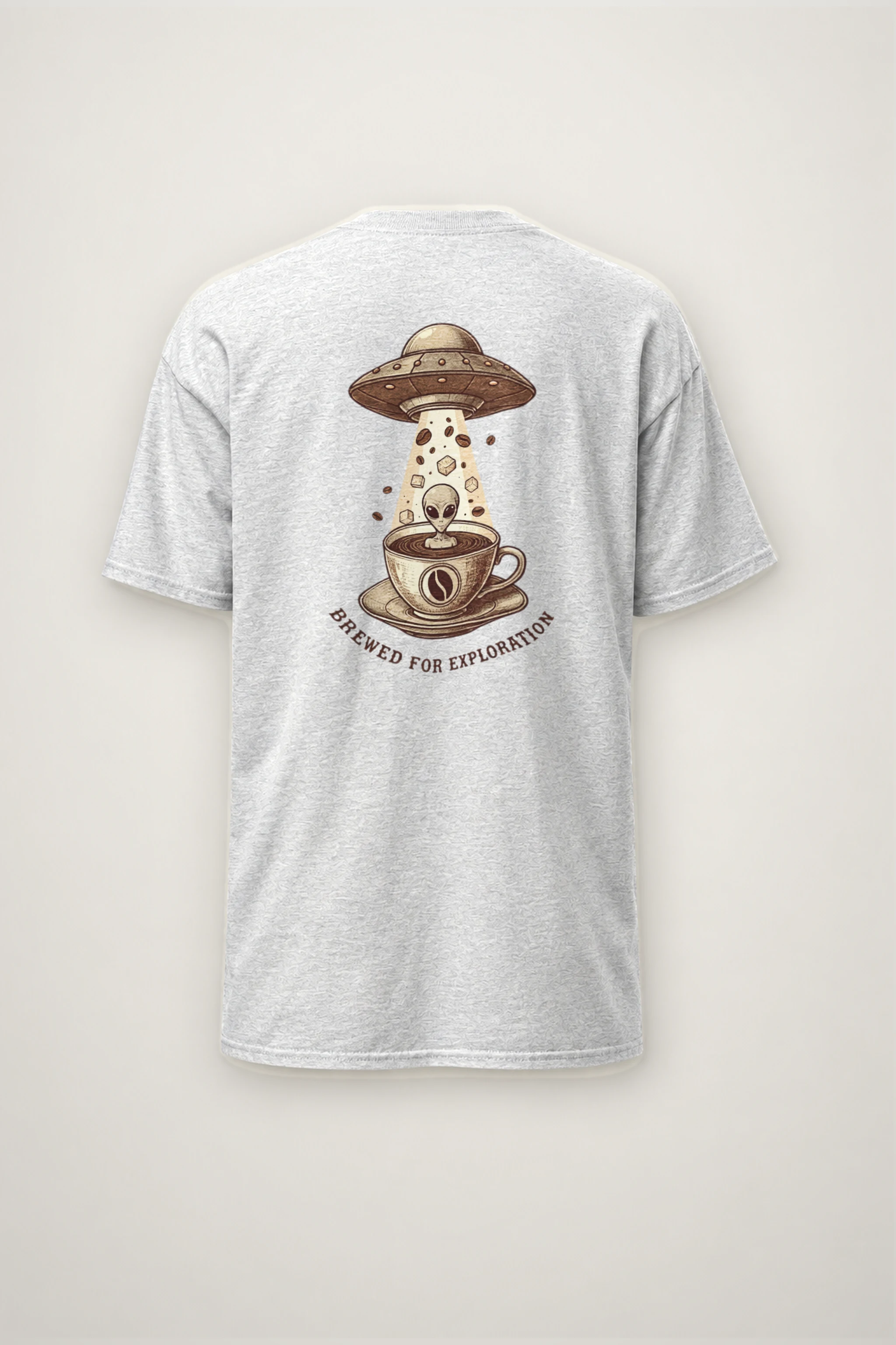 "Brewed For Exploration" Heavyweight Unisex Crewneck T-shirt