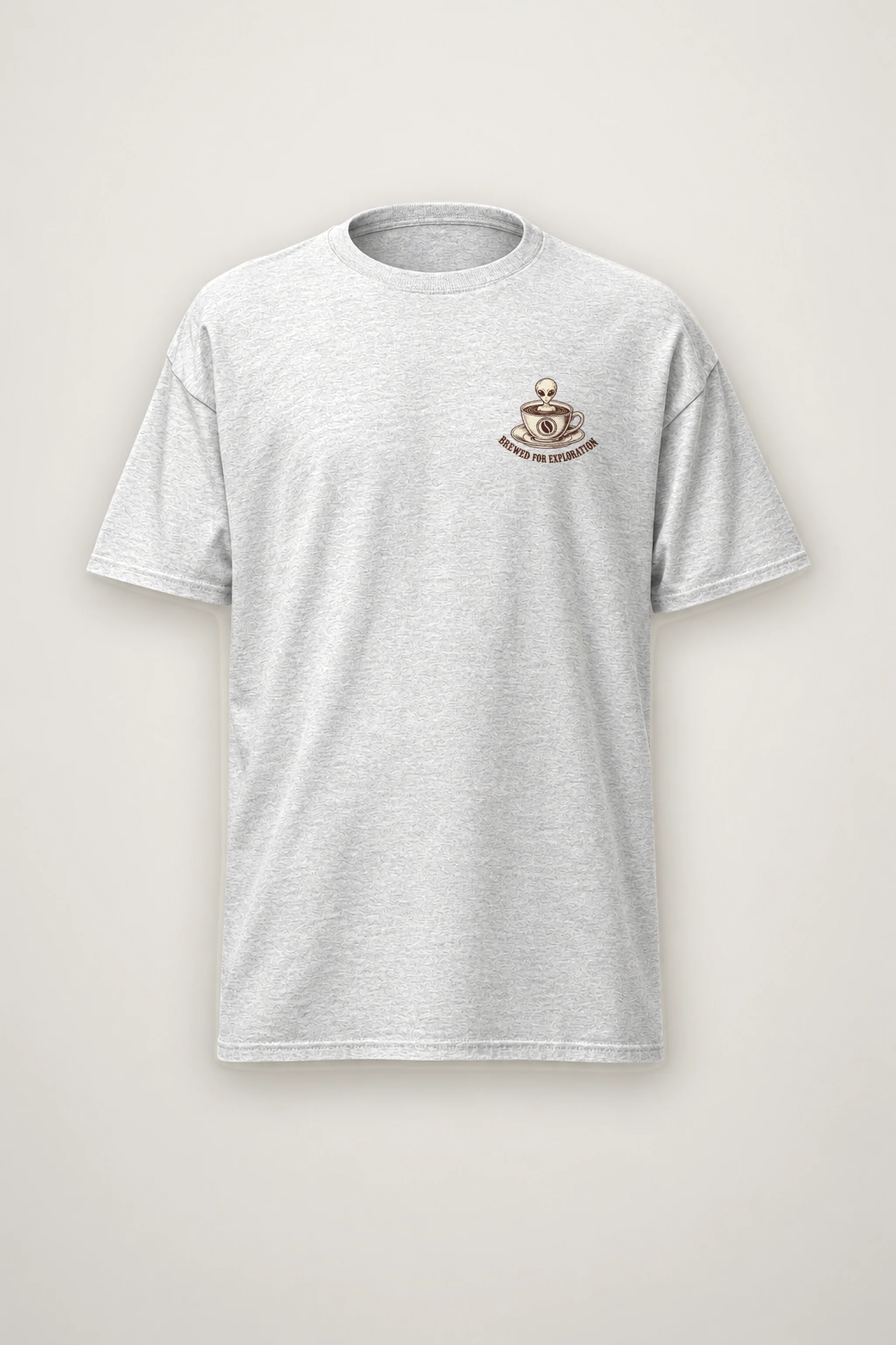 "Brewed For Exploration" Heavyweight Unisex Crewneck T-shirt