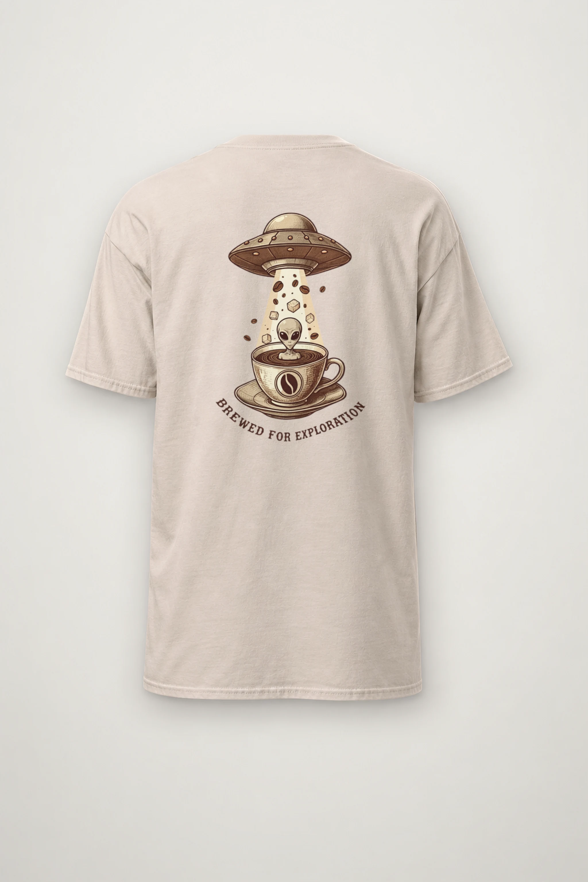 "Brewed For Exploration" Heavyweight Unisex Crewneck T-shirt