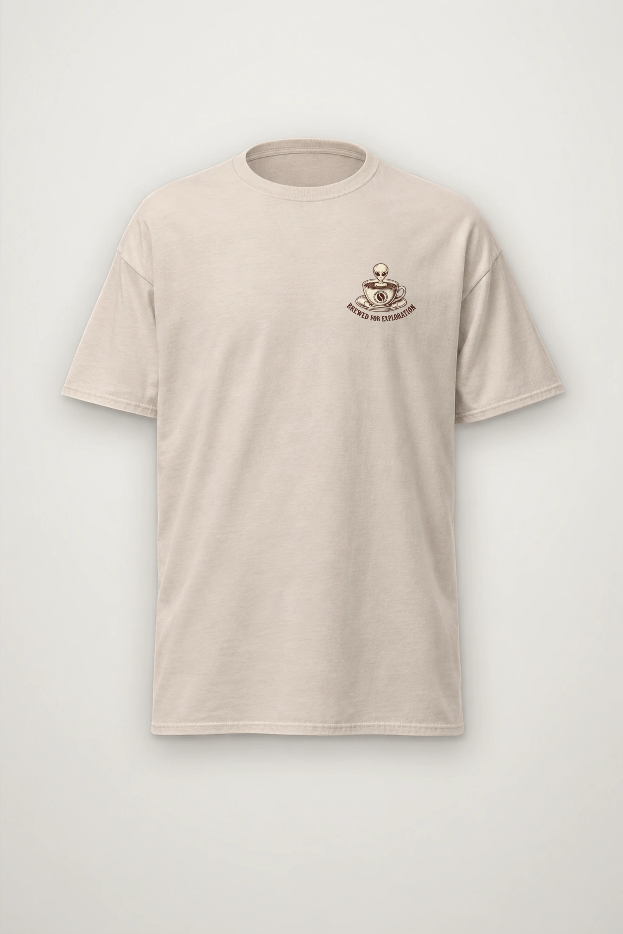 "Brewed For Exploration" Heavyweight Unisex Crewneck T-shirt