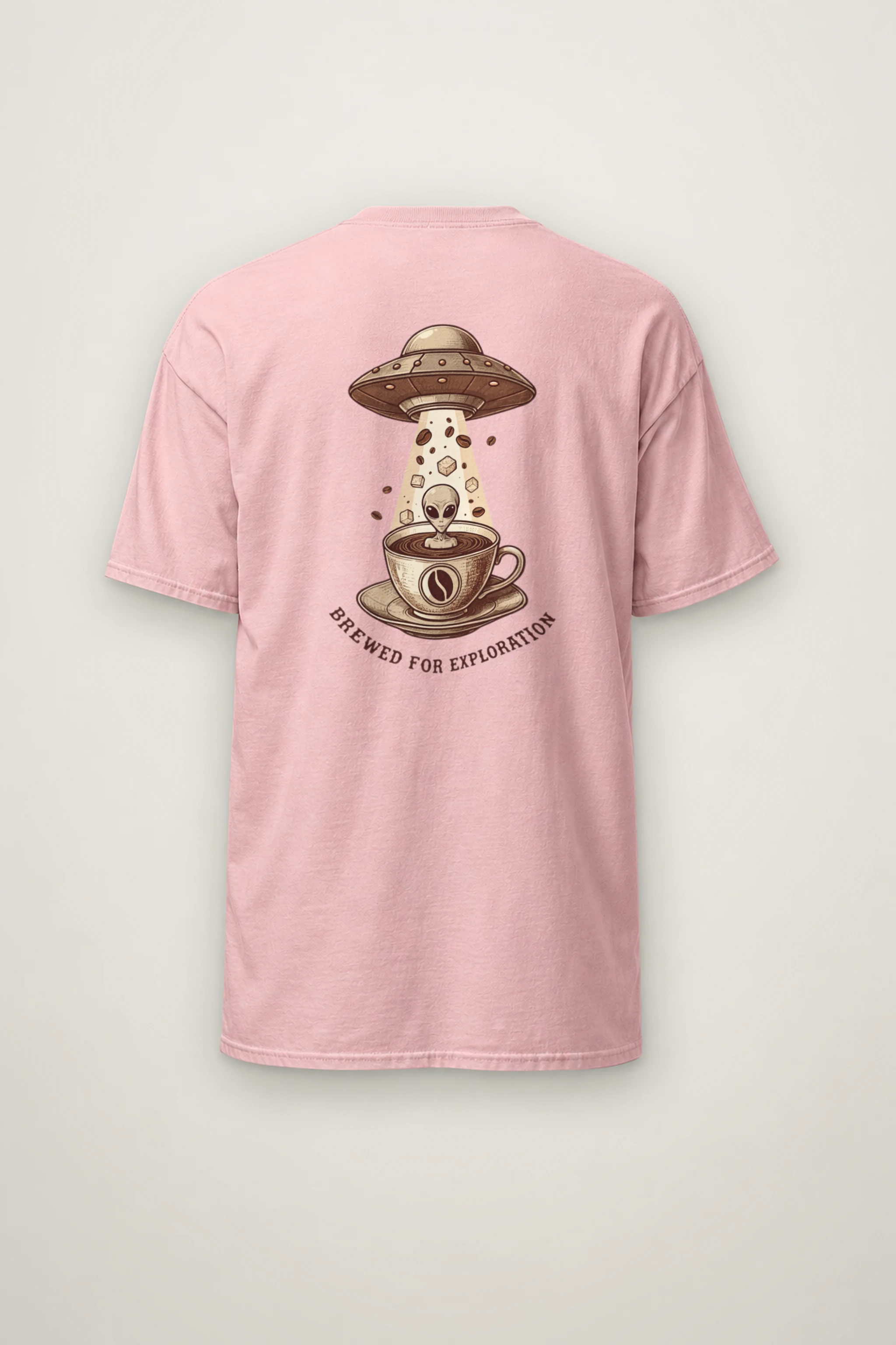"Brewed For Exploration" Heavyweight Unisex Crewneck T-shirt