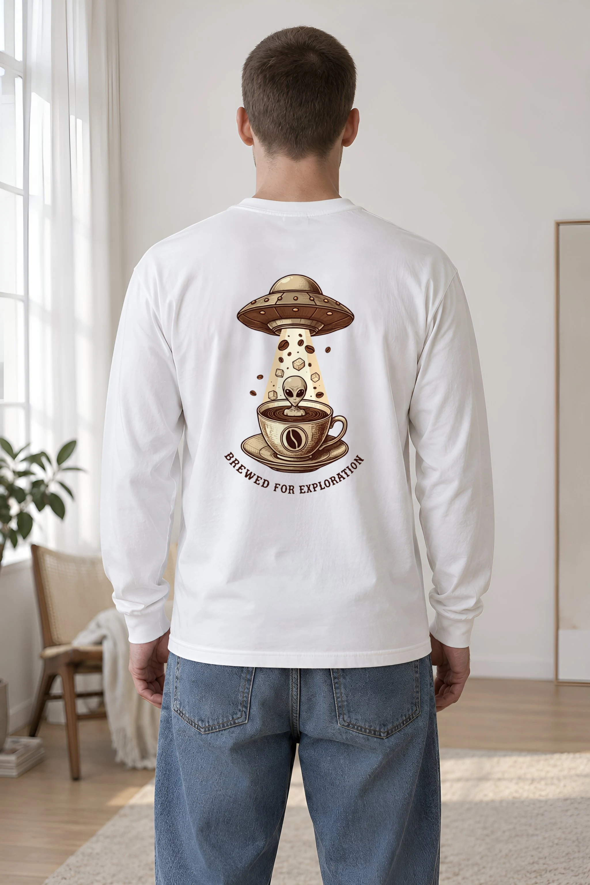 "Brewed For Exploration" Unisex Longsleeve T-shirt