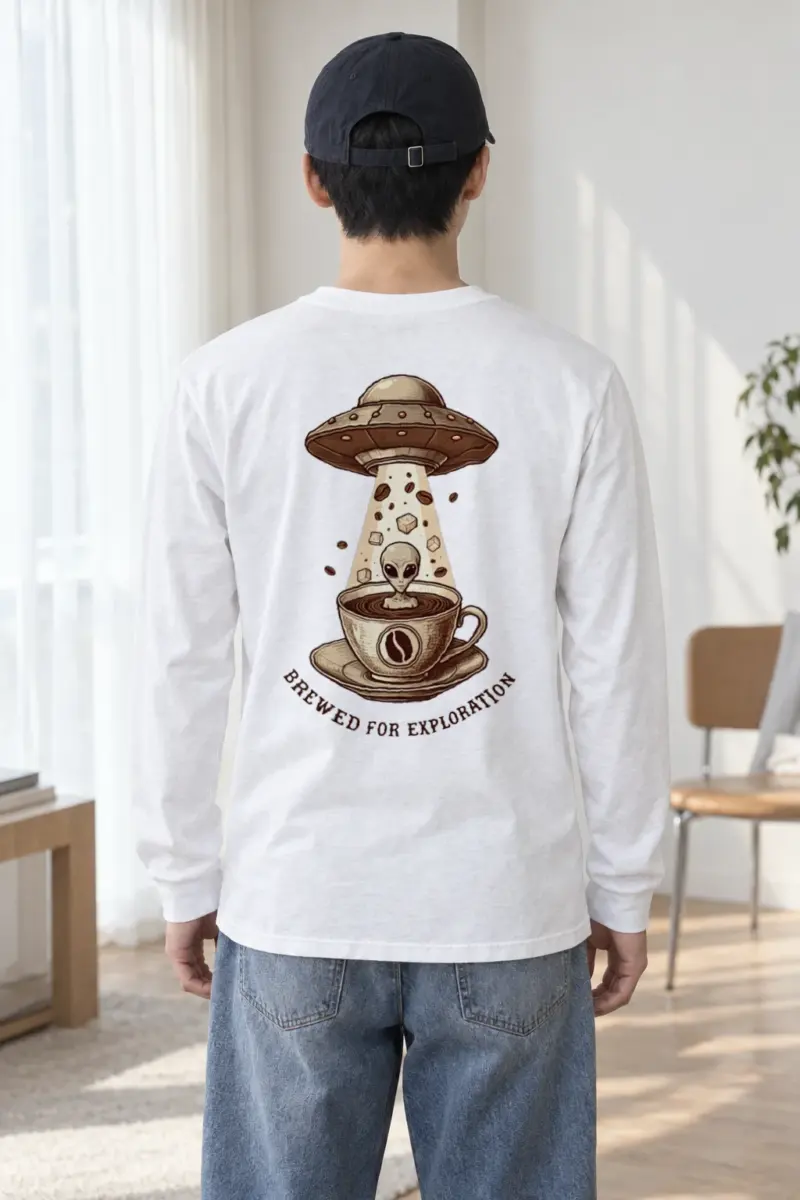 "Brewed For Exploration" Unisex Longsleeve T-shirt