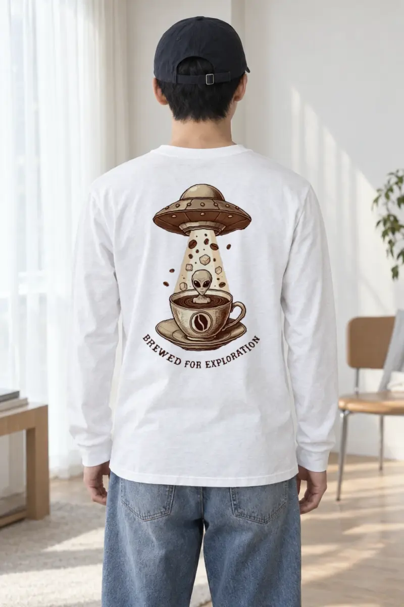 "Brewed For Exploration" Unisex Longsleeve T-shirt
