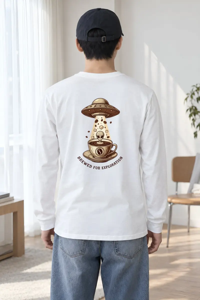 "Brewed For Exploration" Unisex Longsleeve T-shirt