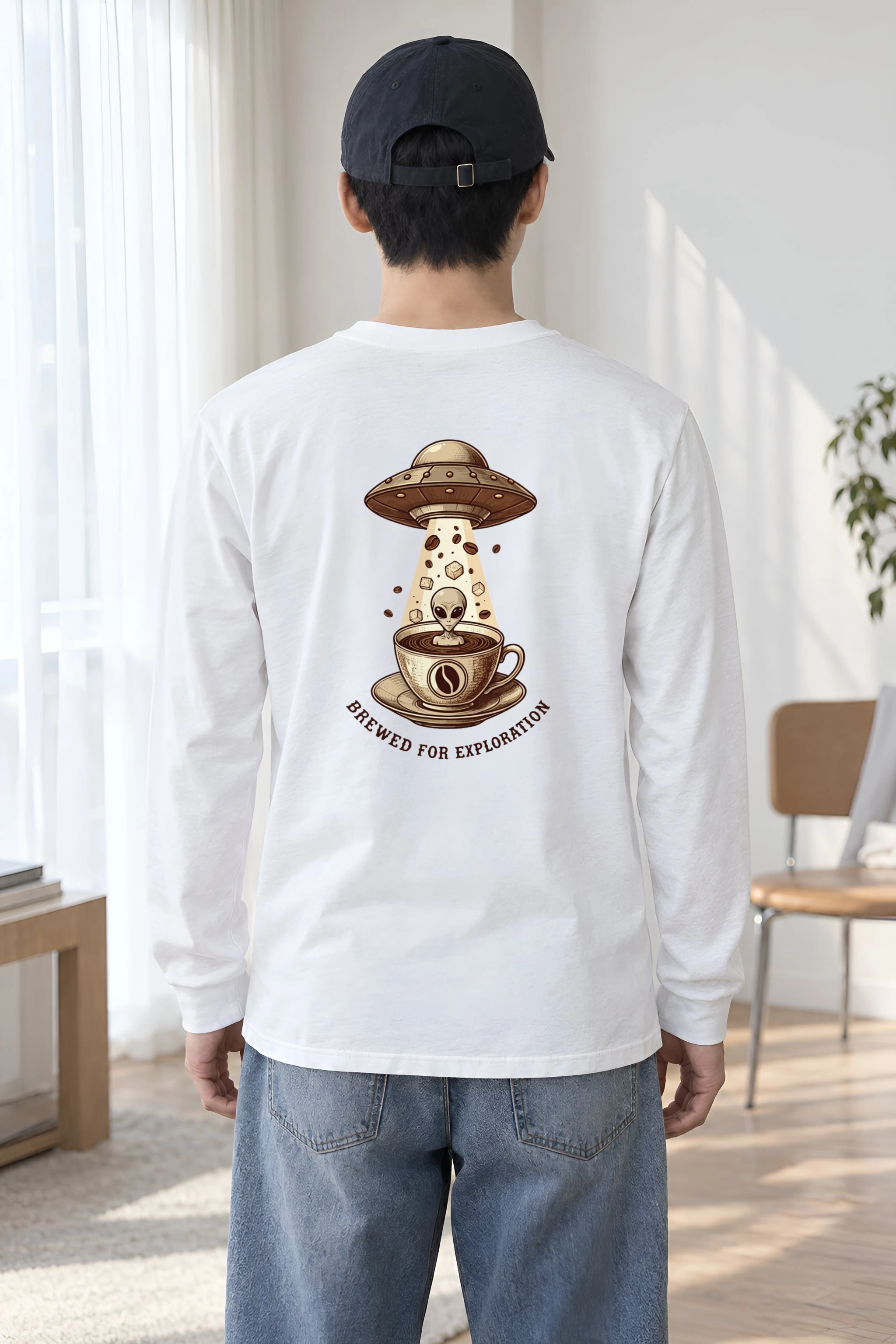 "Brewed For Exploration" Unisex Longsleeve T-shirt